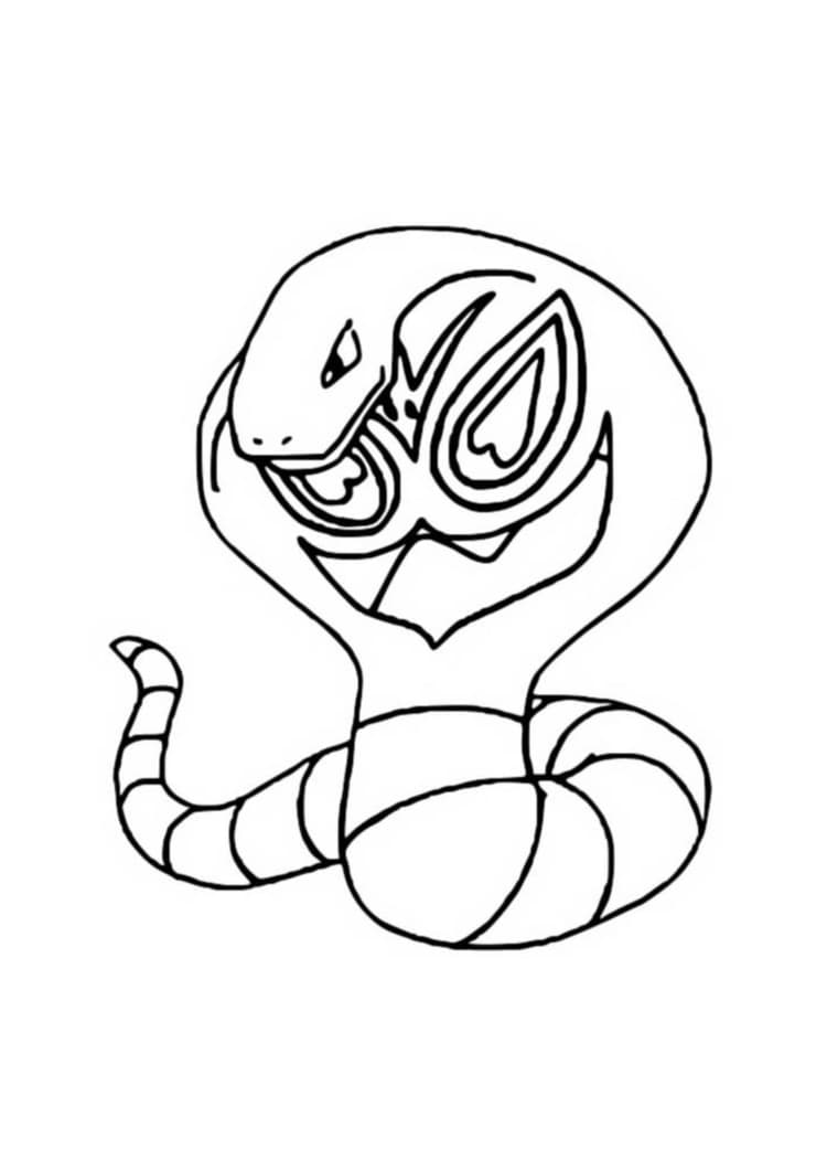 Arbok coloring page (A4) to print