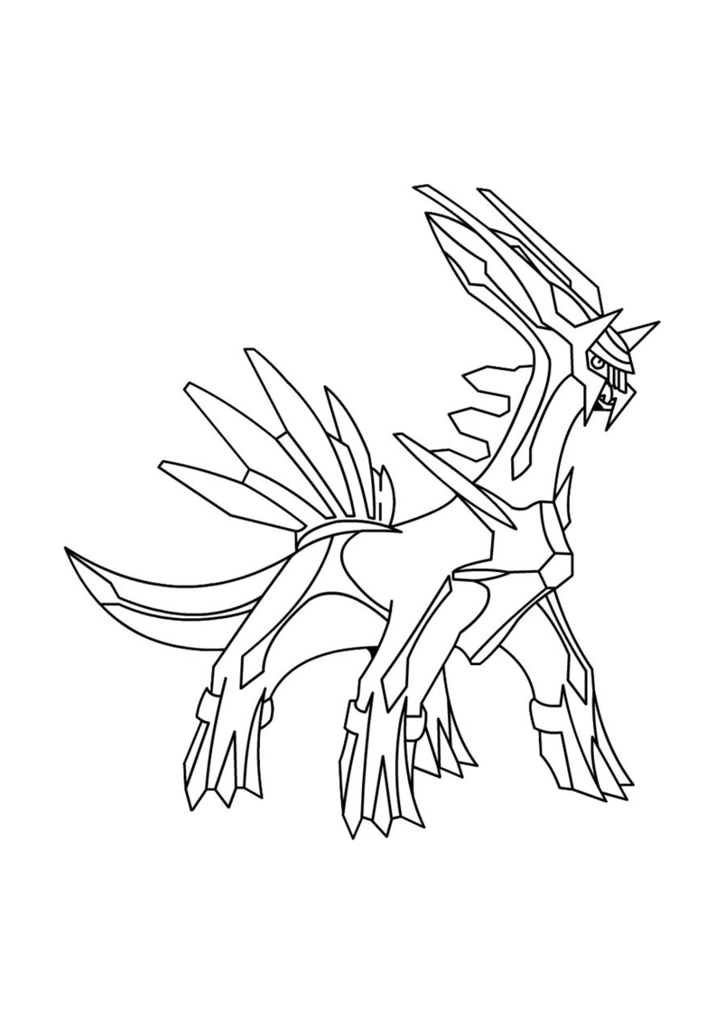 Arceus coloring page (A4) to print