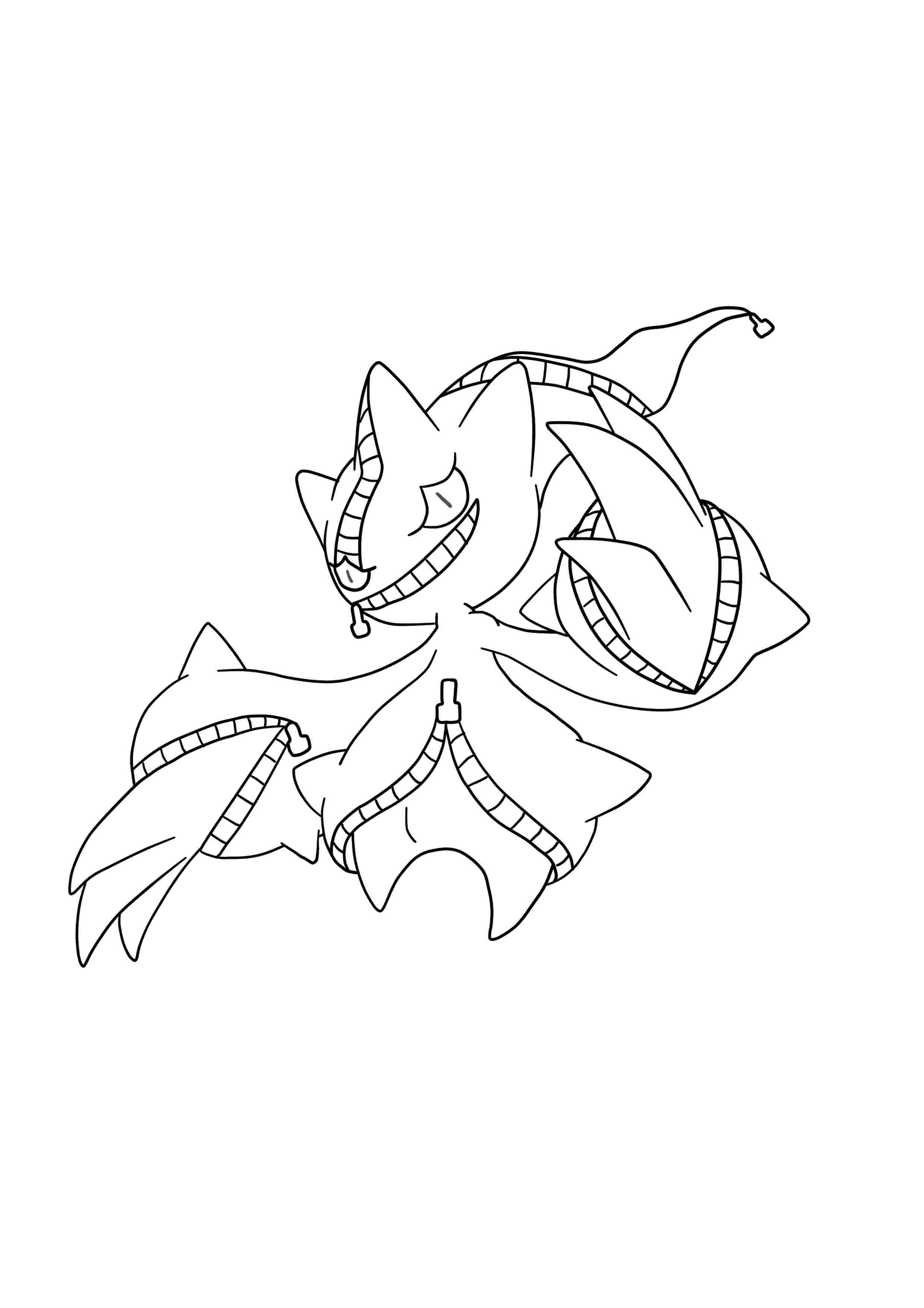 Banette coloring page (A4) to print