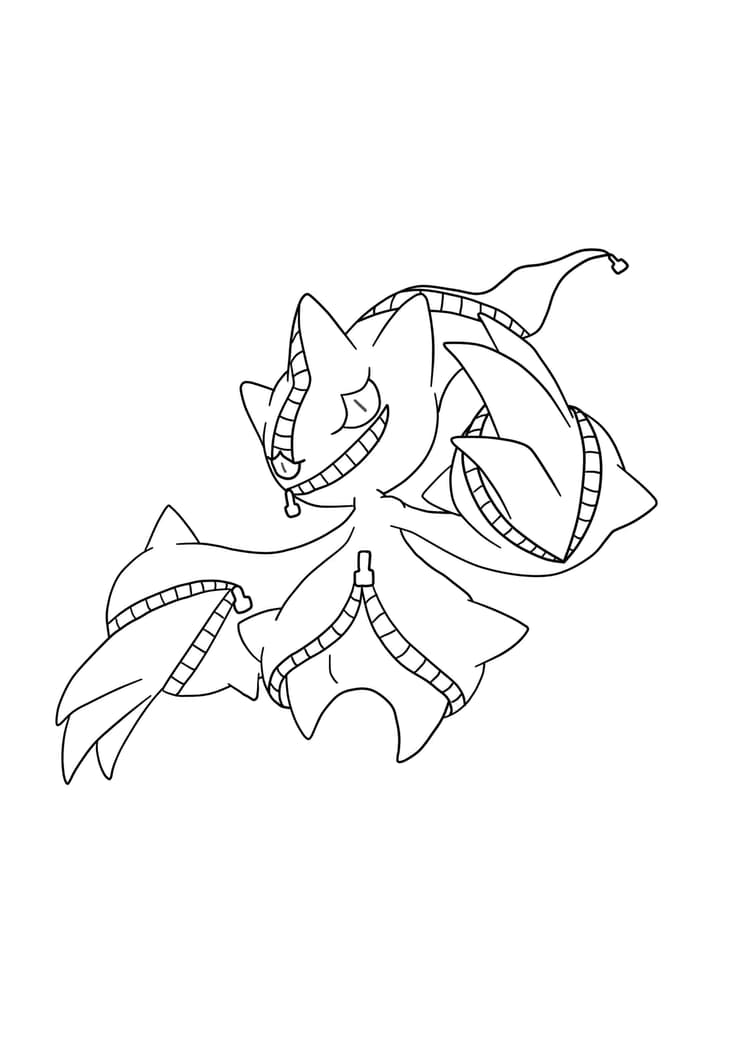 Banette coloring page (A4) to print