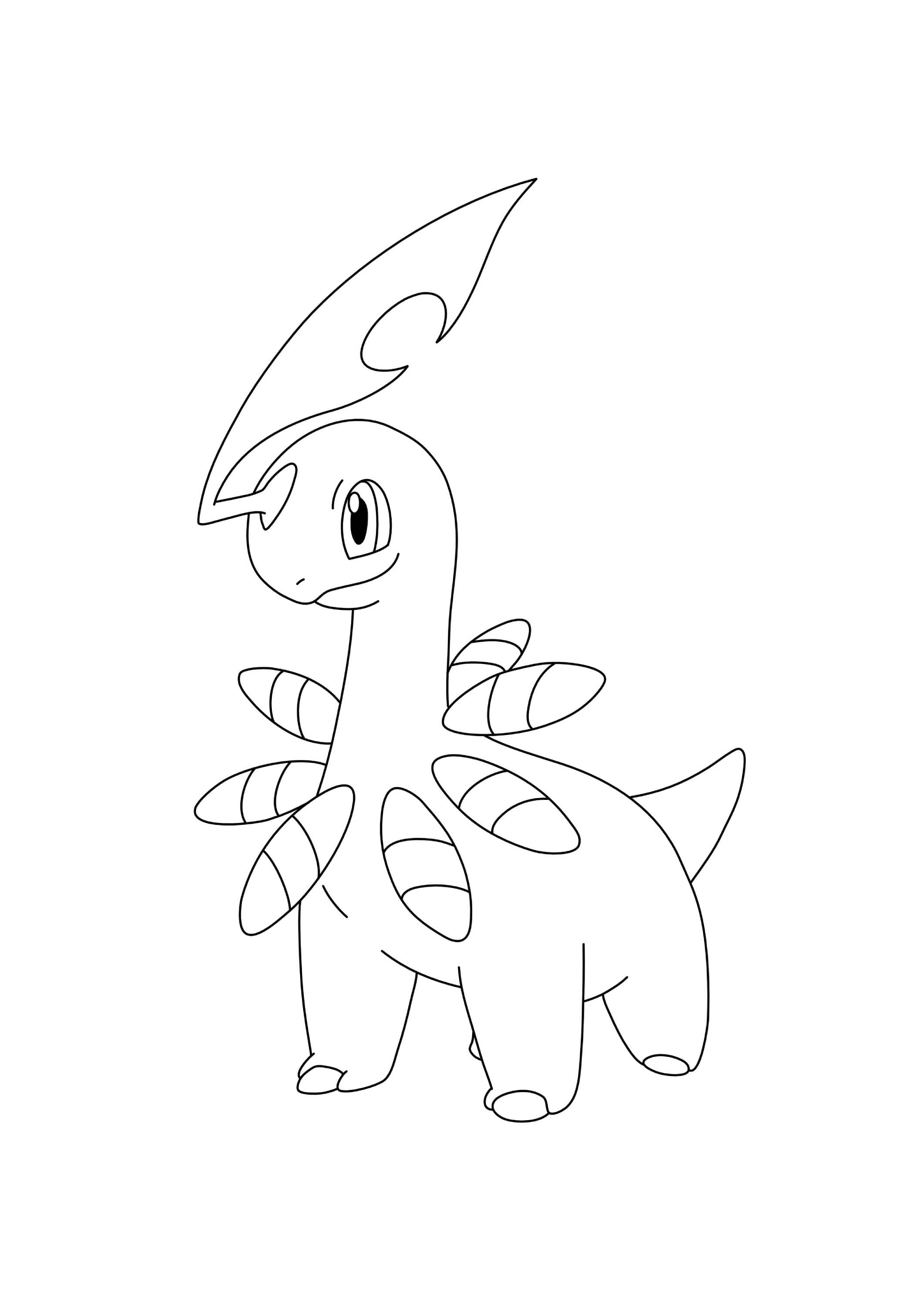 Bayleef coloring page (A4) to print