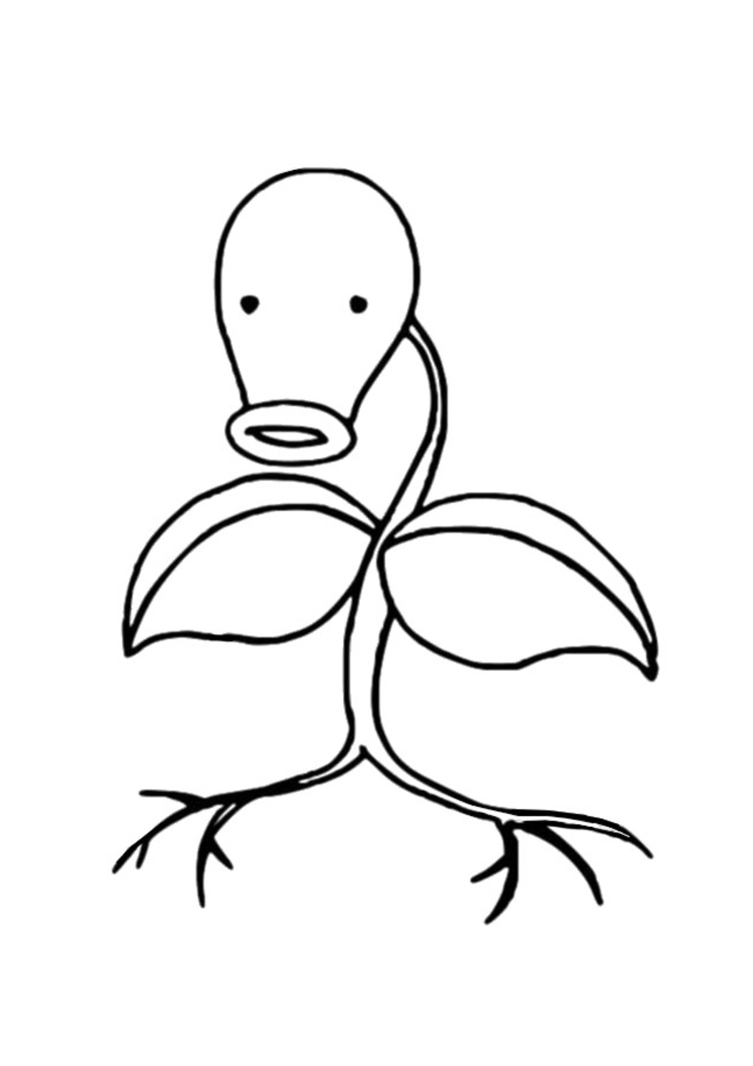 Bellsprout coloring page (A4) to print