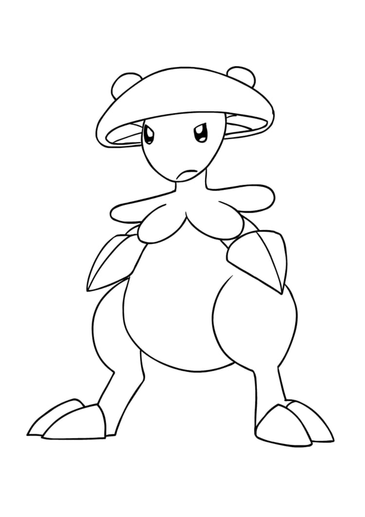 Breloom coloring page (A4) to print