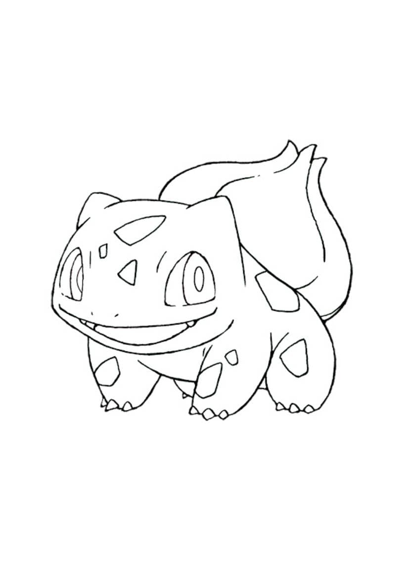 Bulbasaur coloring page (A4) to print