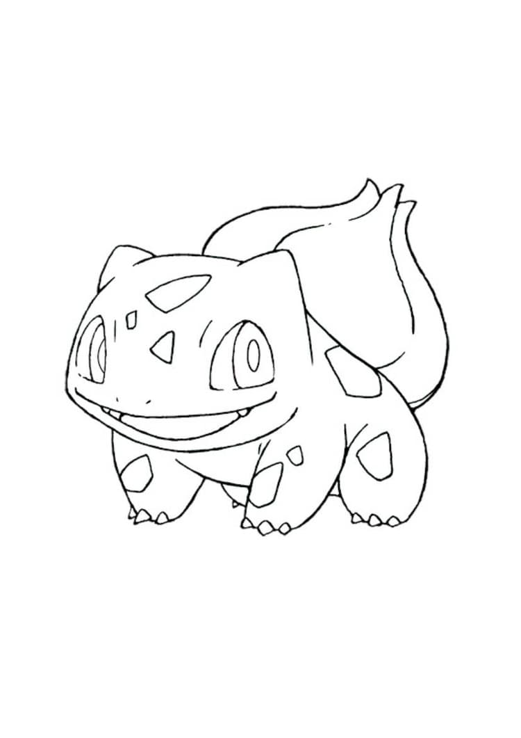 Bulbasaur coloring page (A4) to print