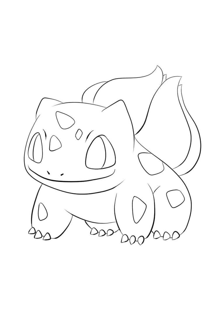 Bulbasaur coloring page (A4) to print
