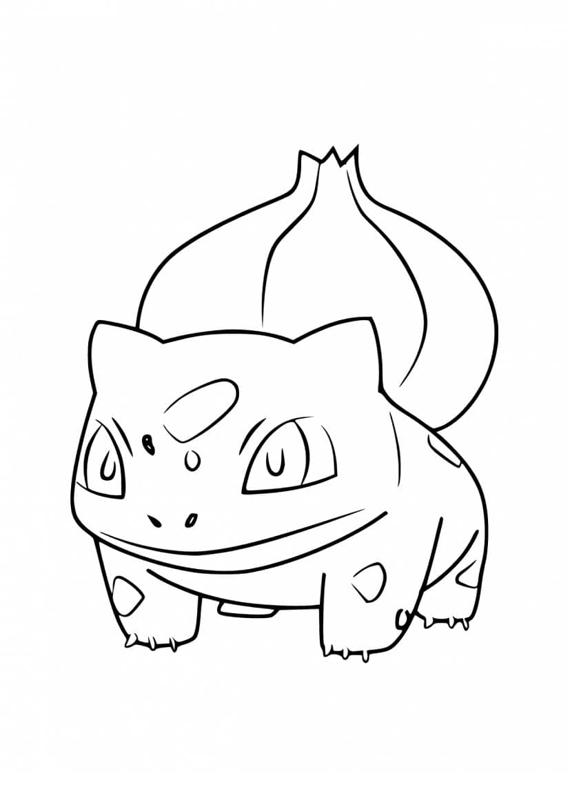 Bulbasaur coloring page (A4) to print