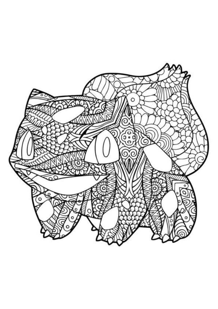 Bulbasaur coloring page (A4) to print