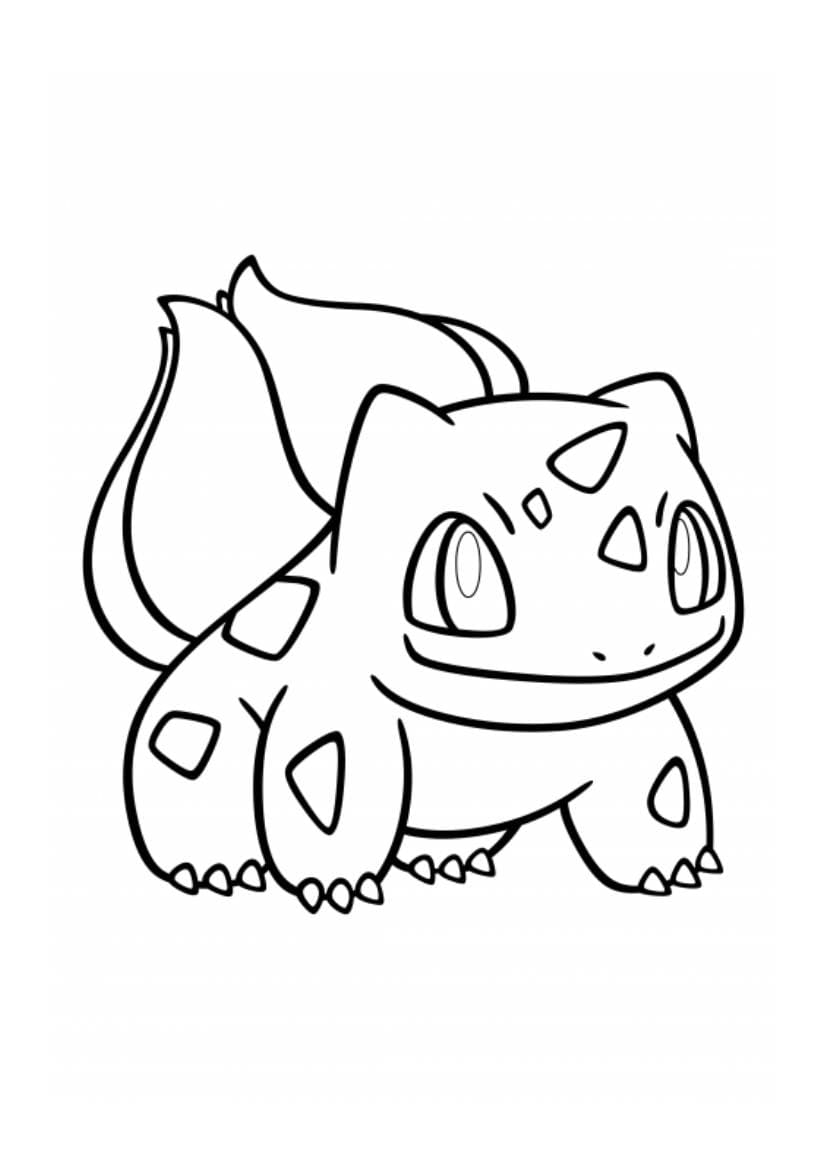 Bulbasaur coloring page (A4) to print