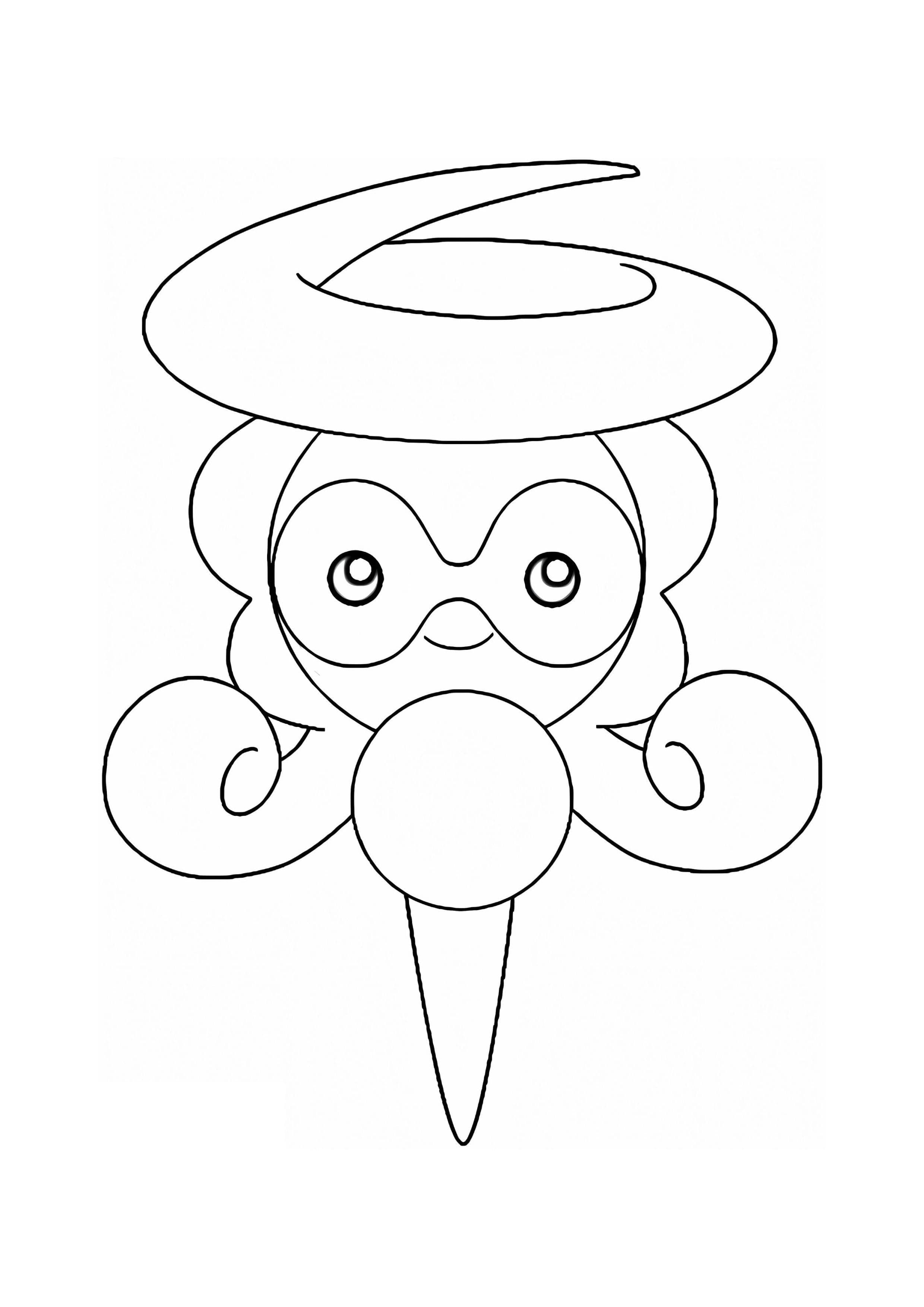 Castform coloring page (A4) to print