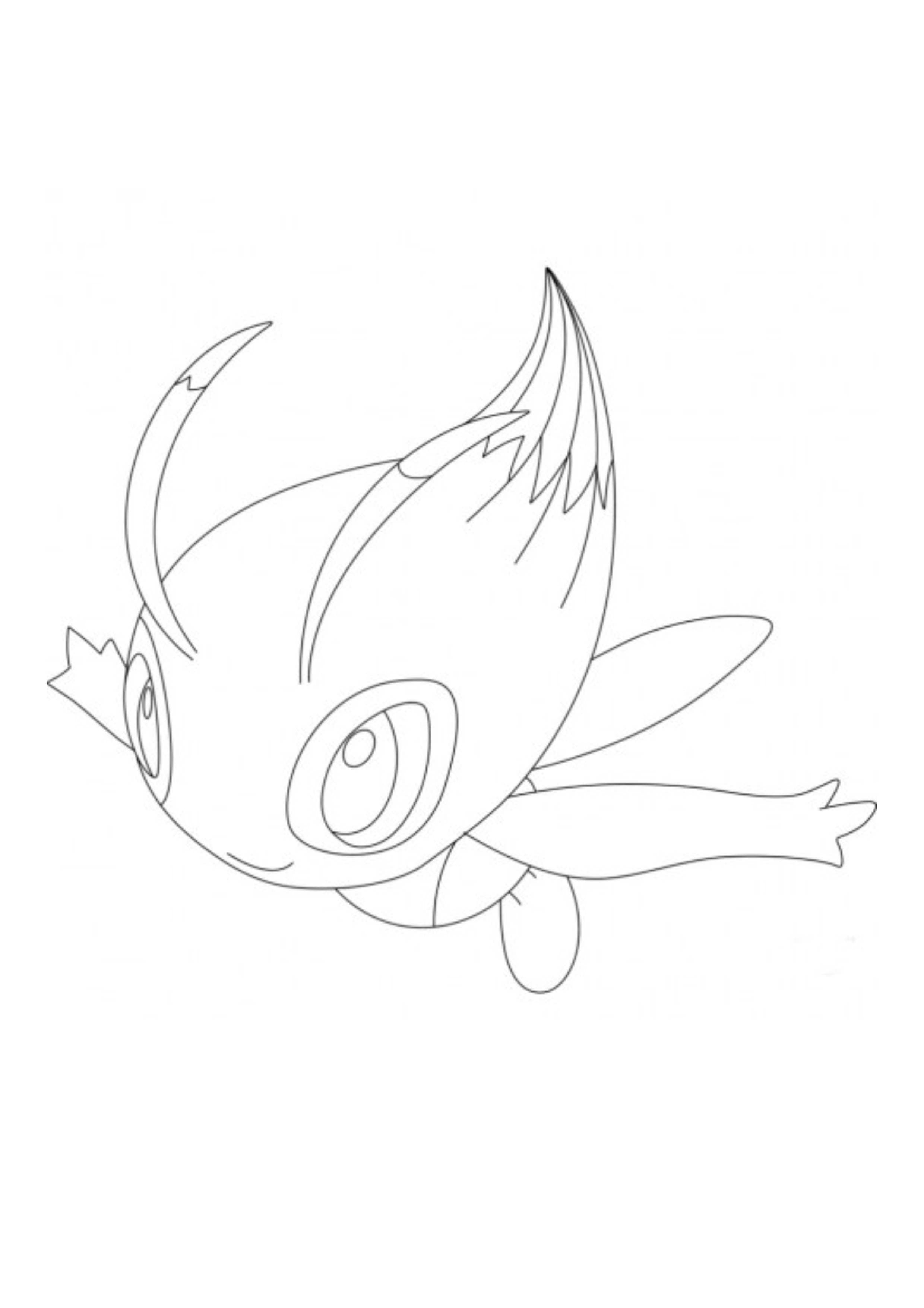 Celebi coloring page (A4) to print