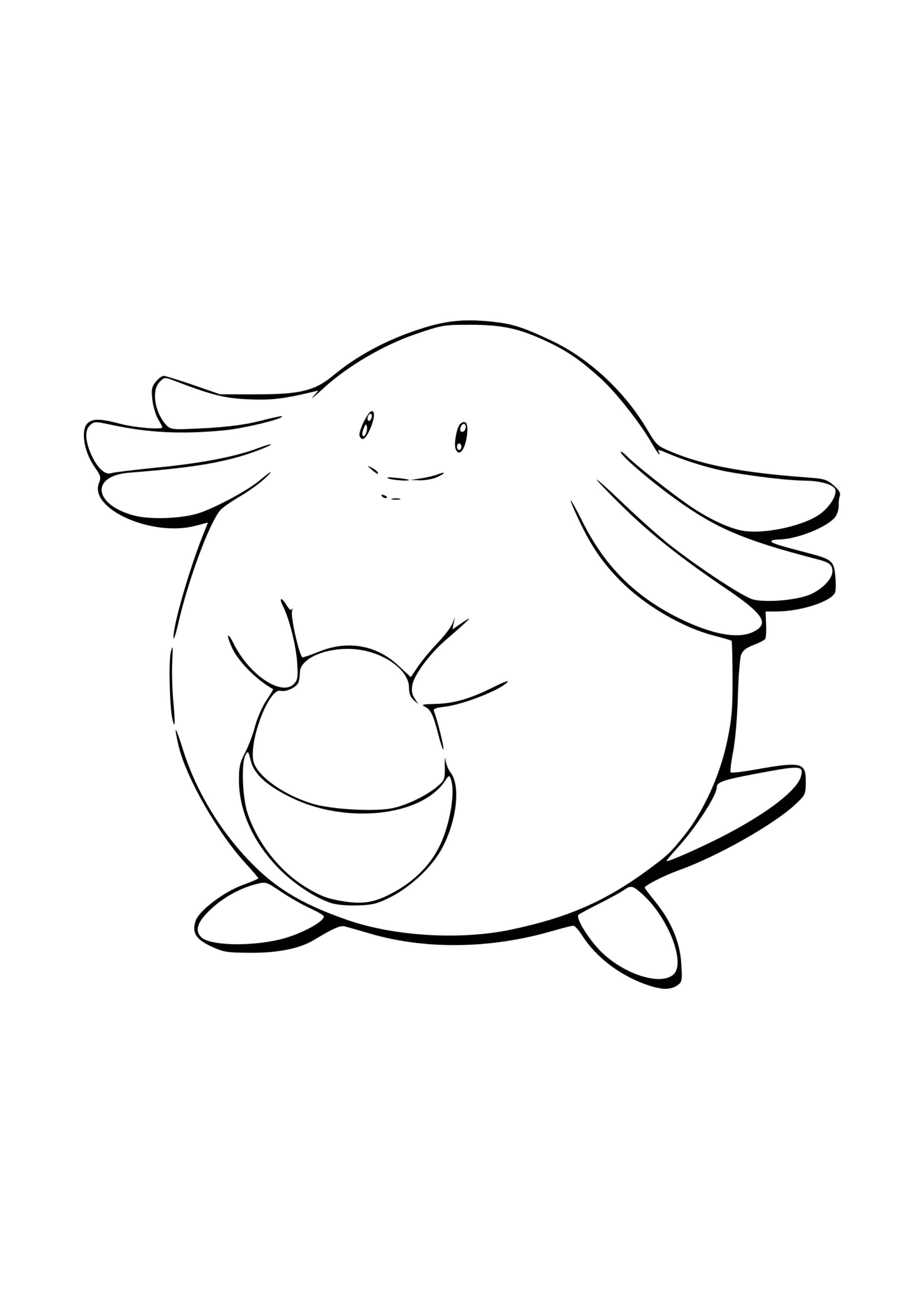 Chansey coloring page (A4) to print