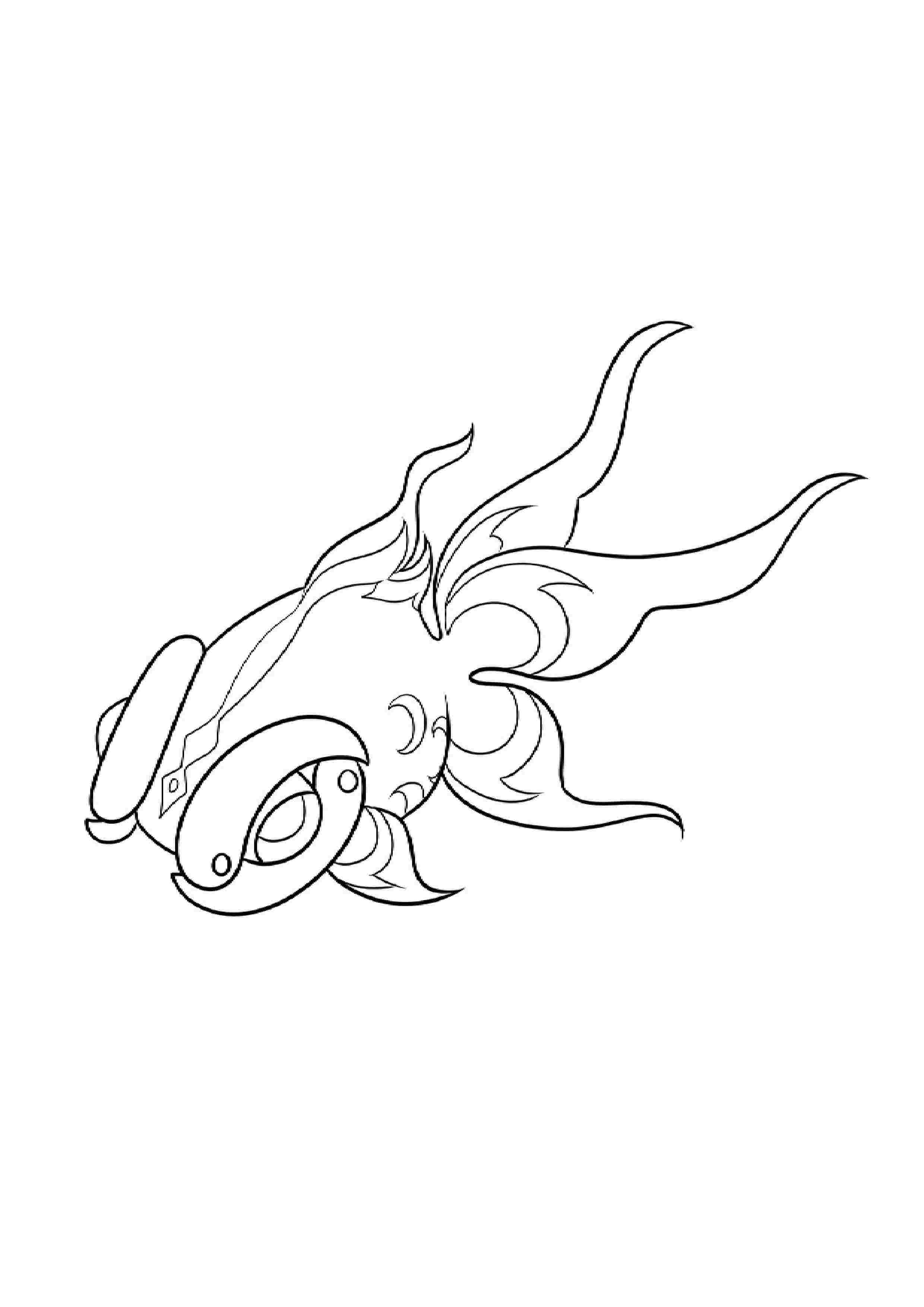 Chi-Yu coloring page (A4) to print