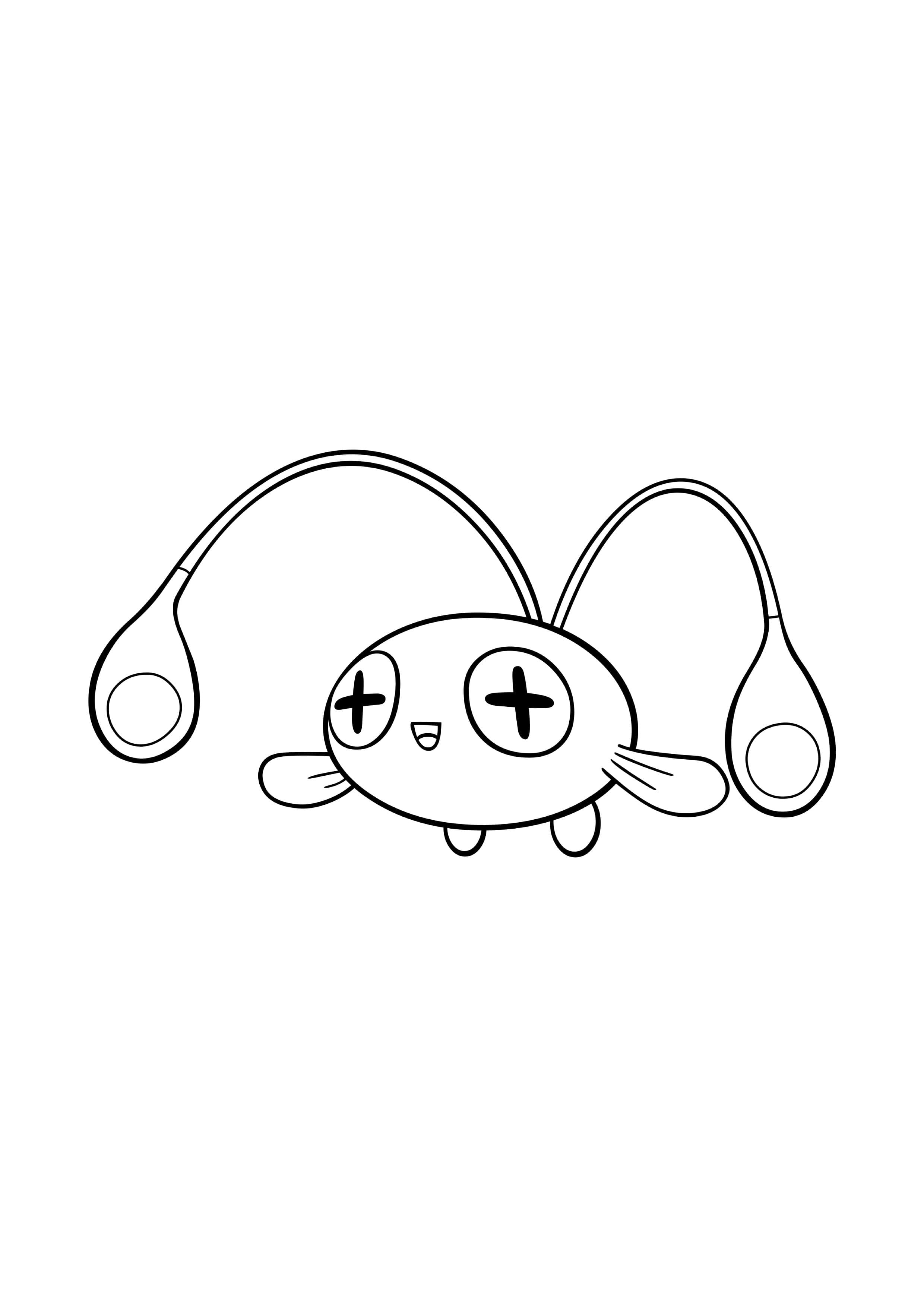 Chinchou coloring page (A4) to print