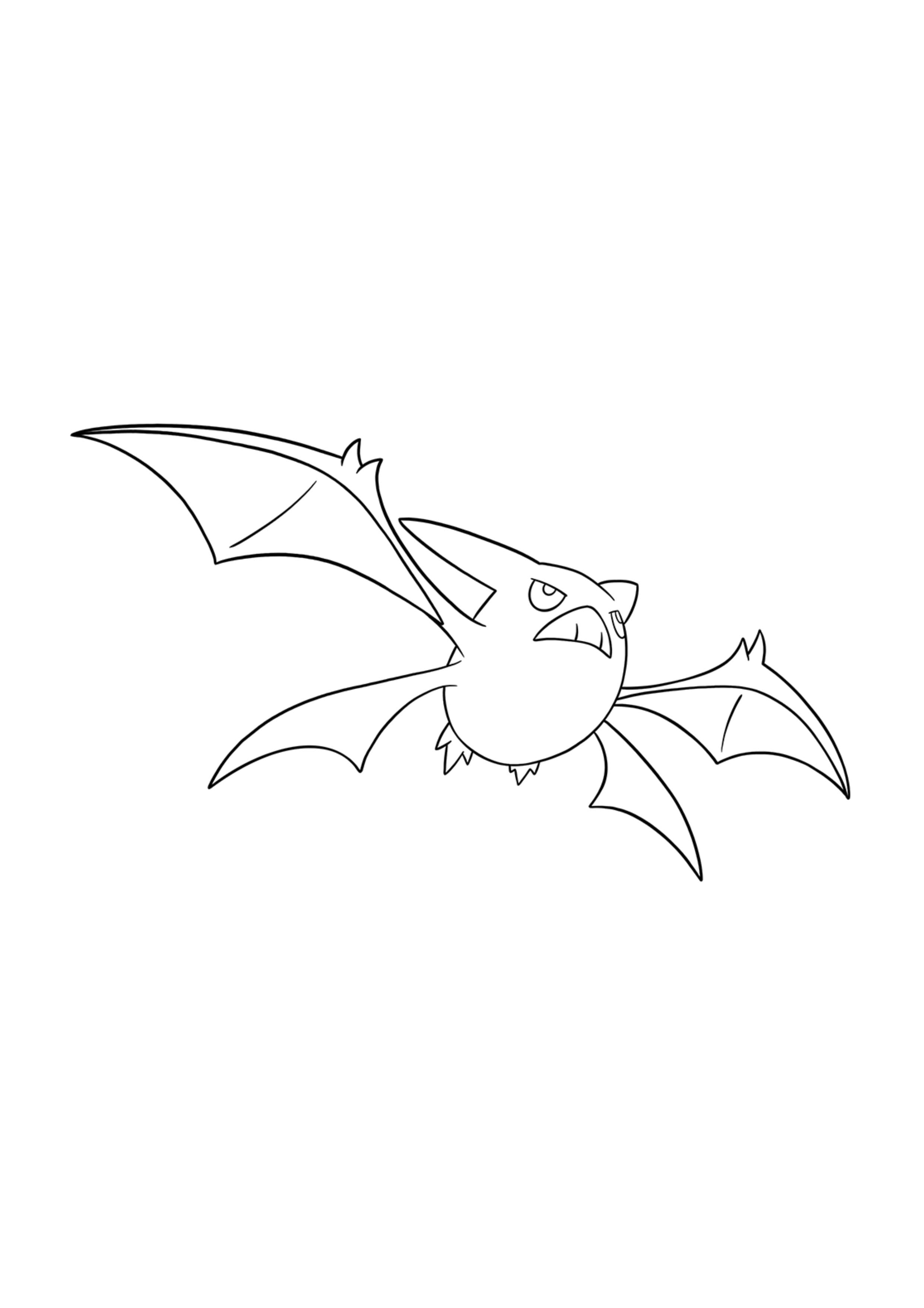 Crobat coloring page (A4) to print