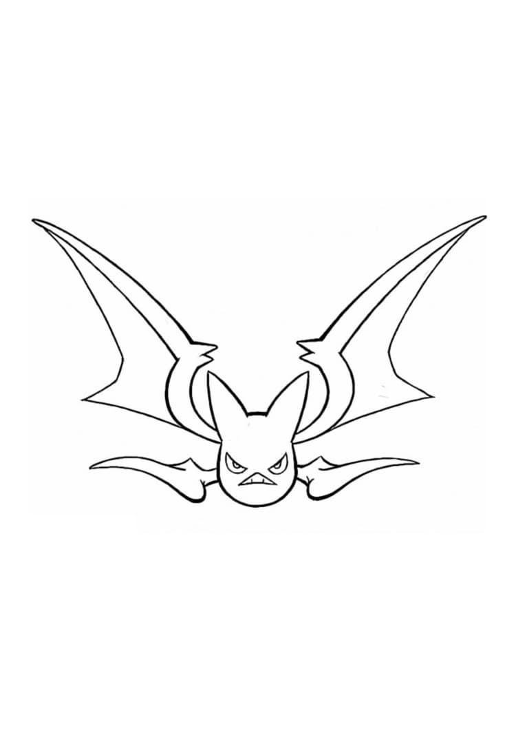 Crobat coloring page (A4) to print