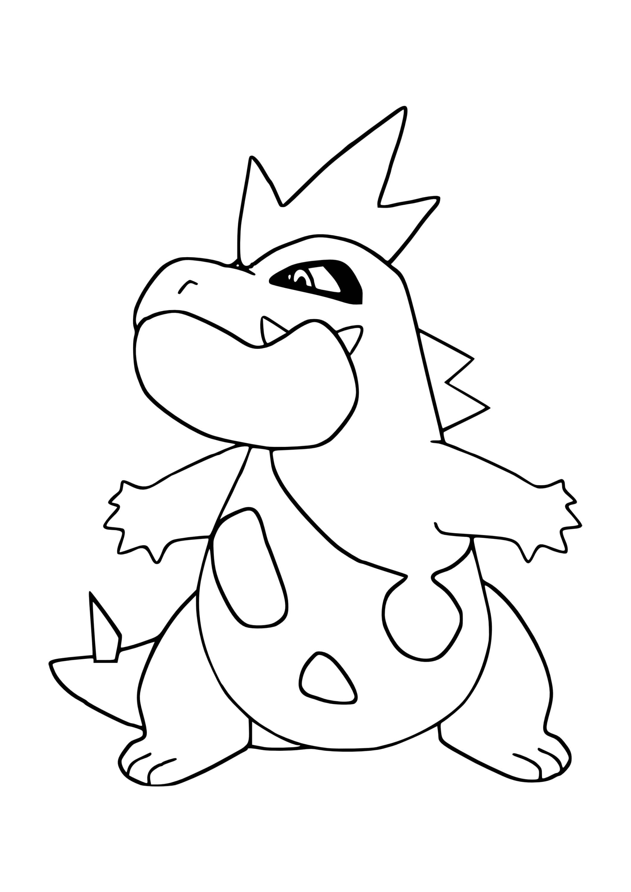 Croconaw coloring page (A4) to print