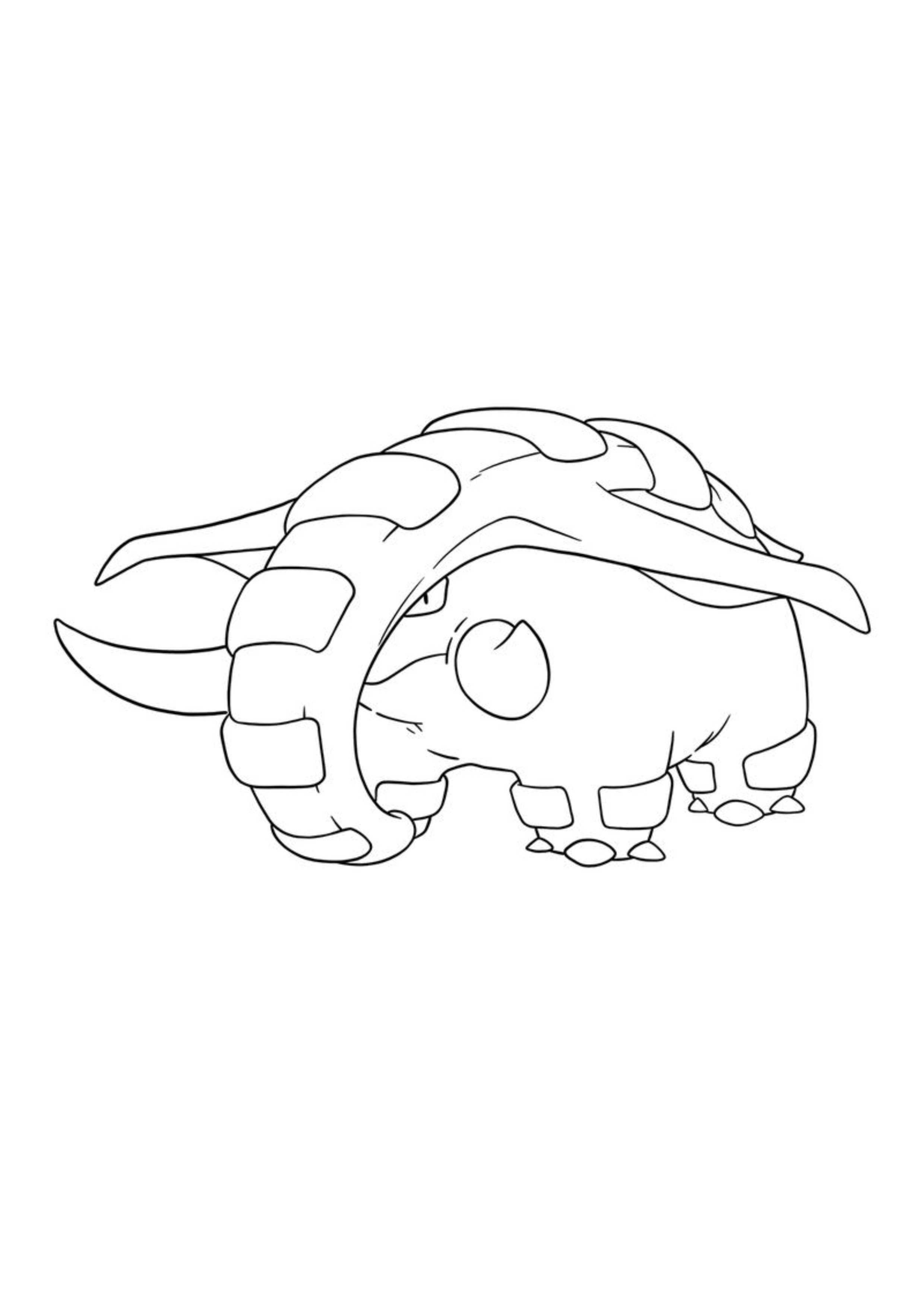 Donphan coloring page (A4) to print