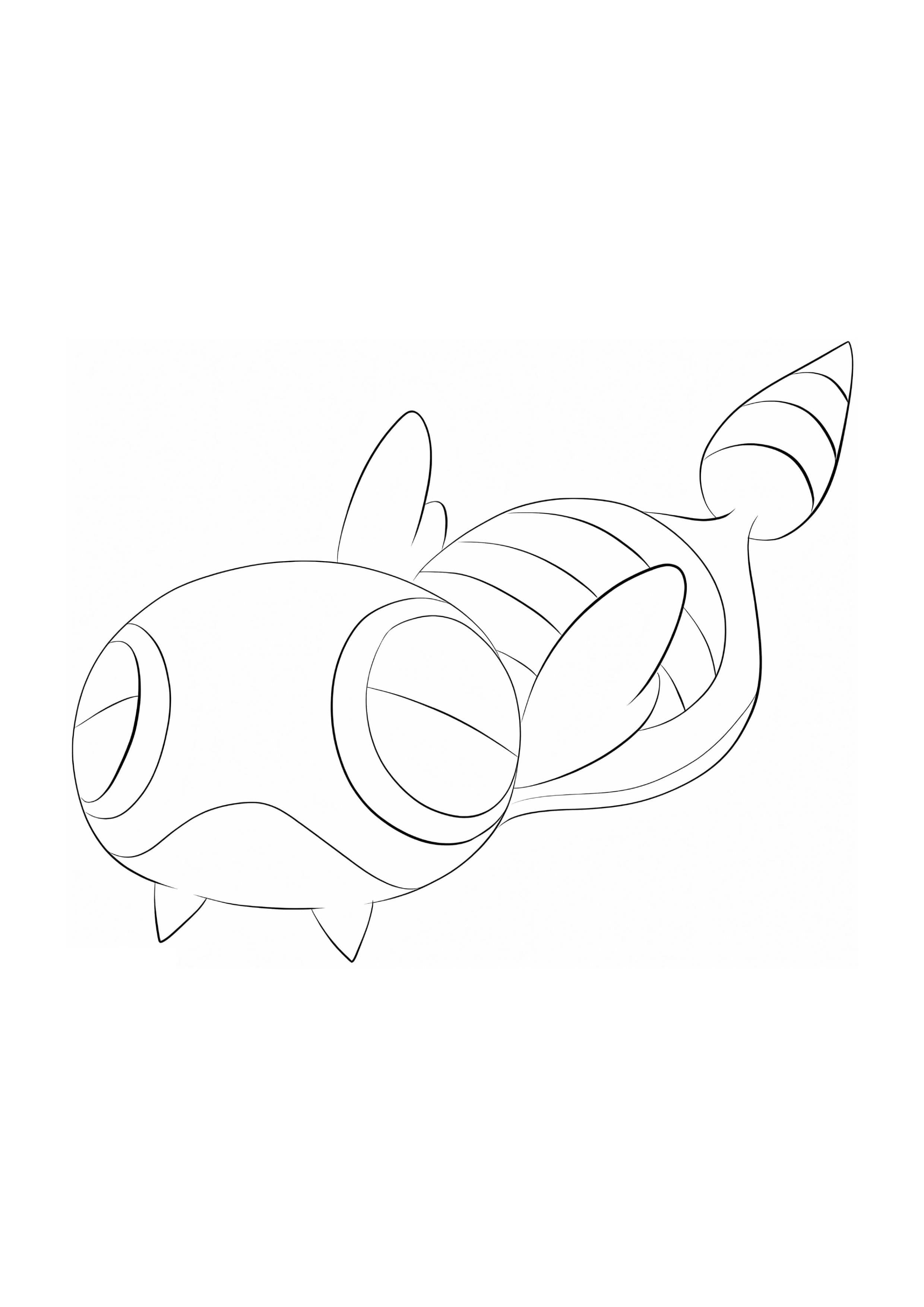 Dunsparce coloring page (A4) to print