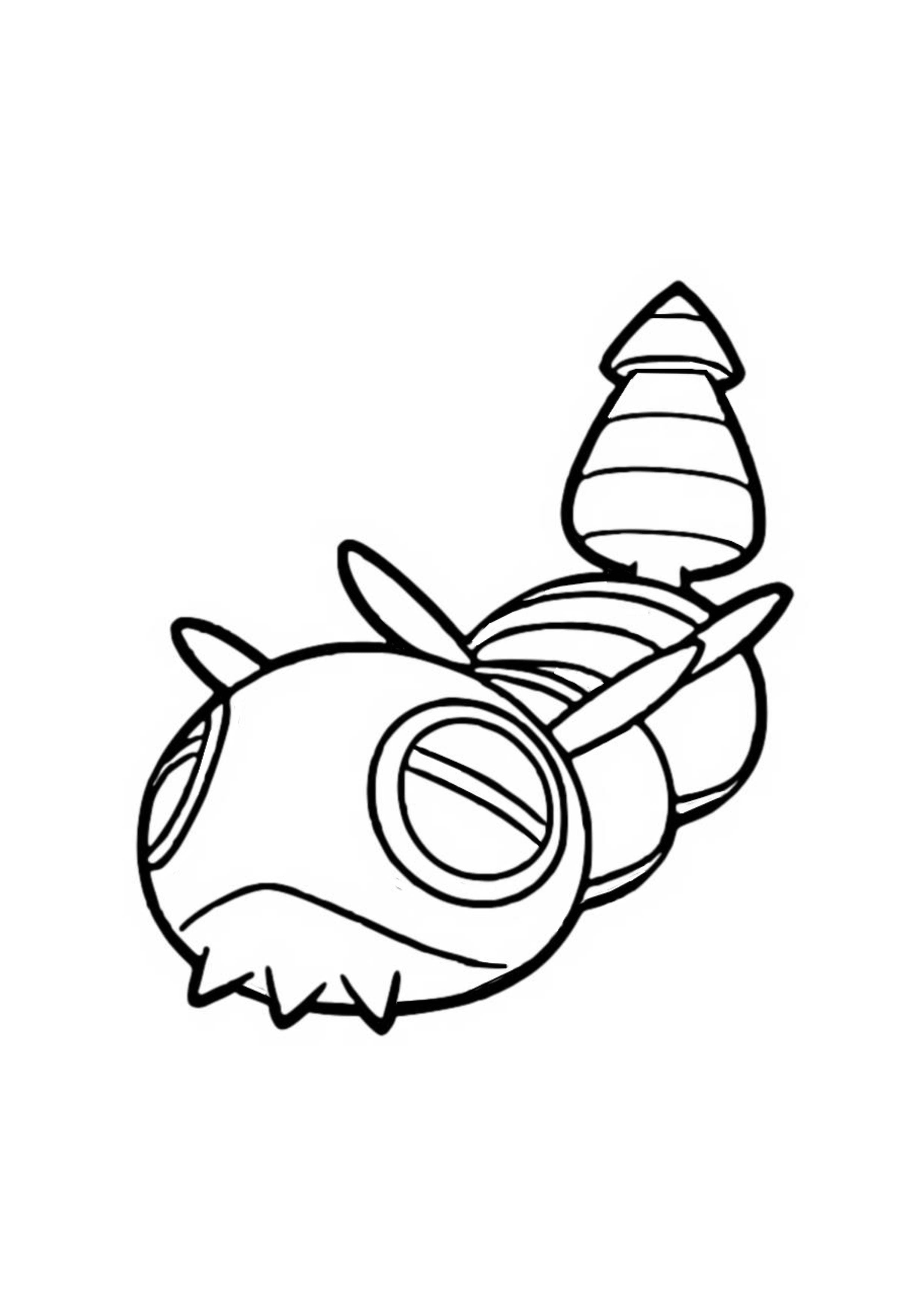 Dunsparce coloring page (A4) to print
