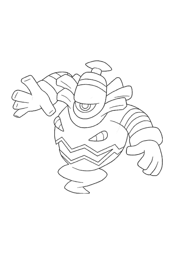 Dusknoir coloring page (A4) to print