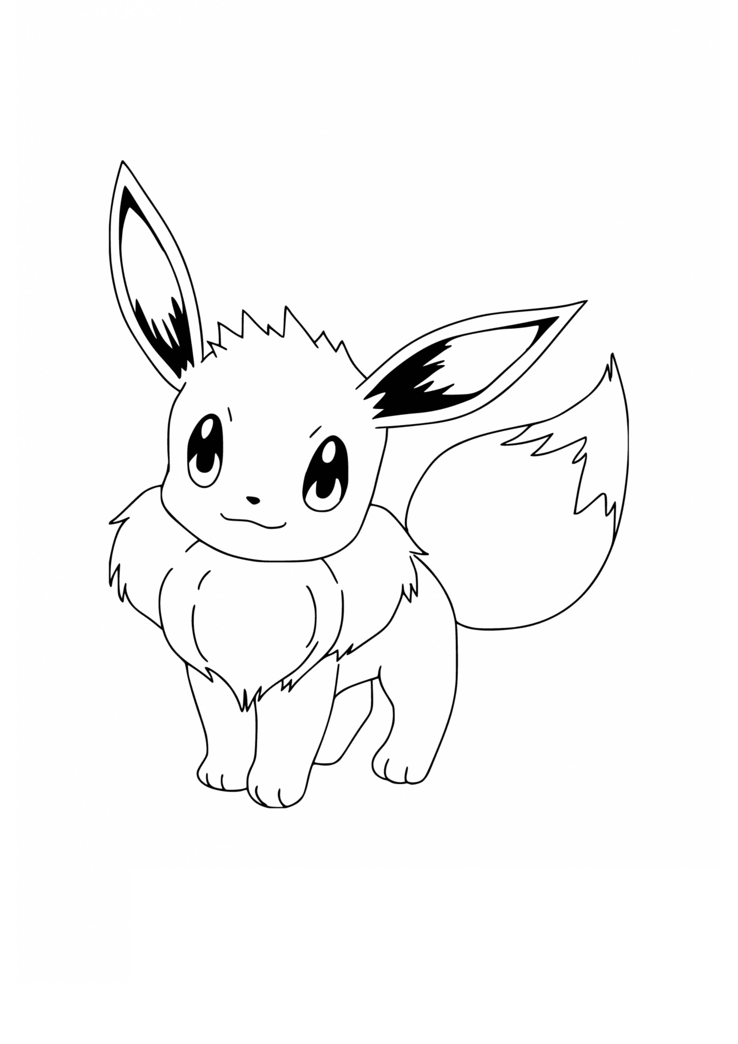 Eevee coloring page (A4) to print