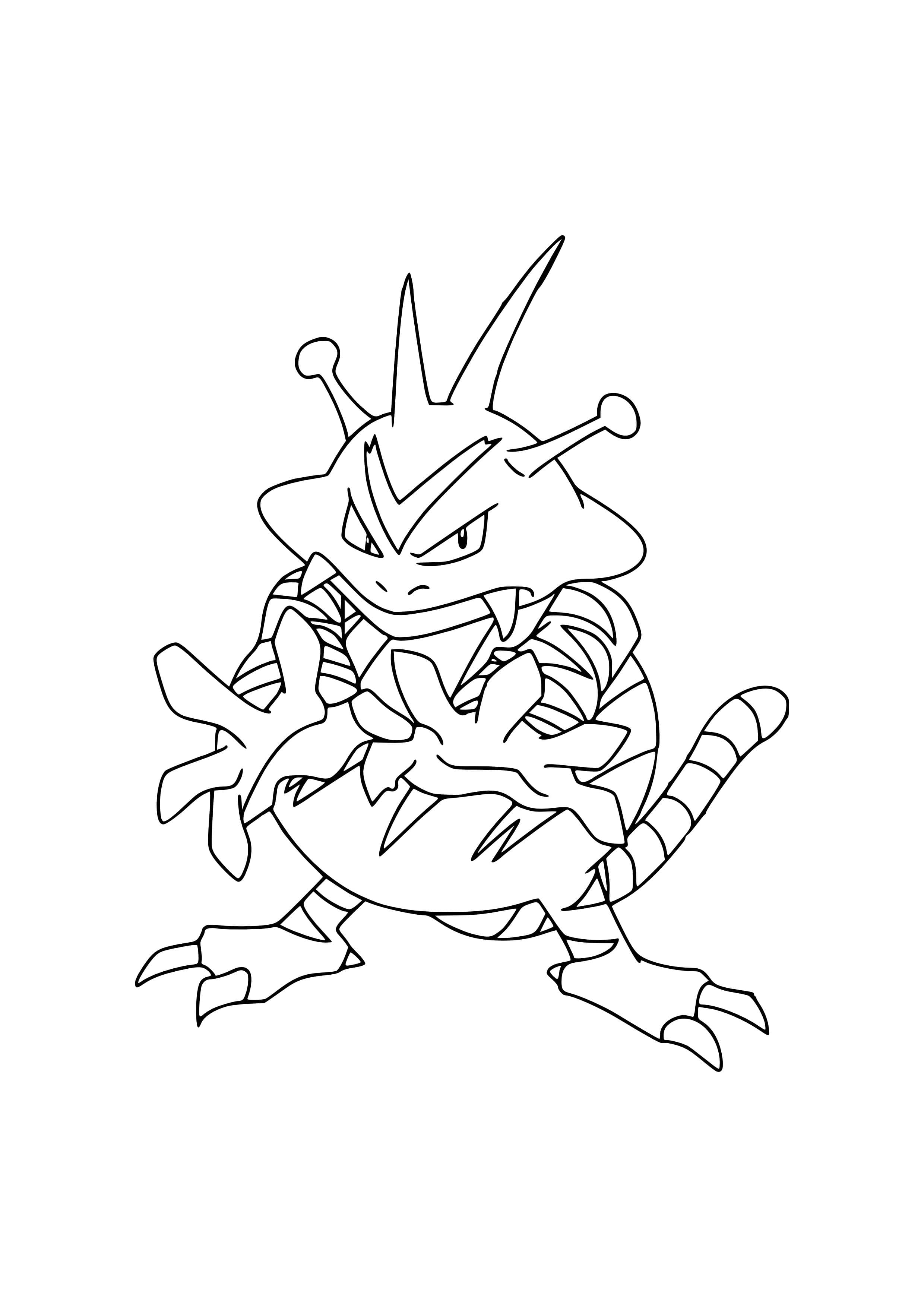 Electabuzz coloring page (A4) to print