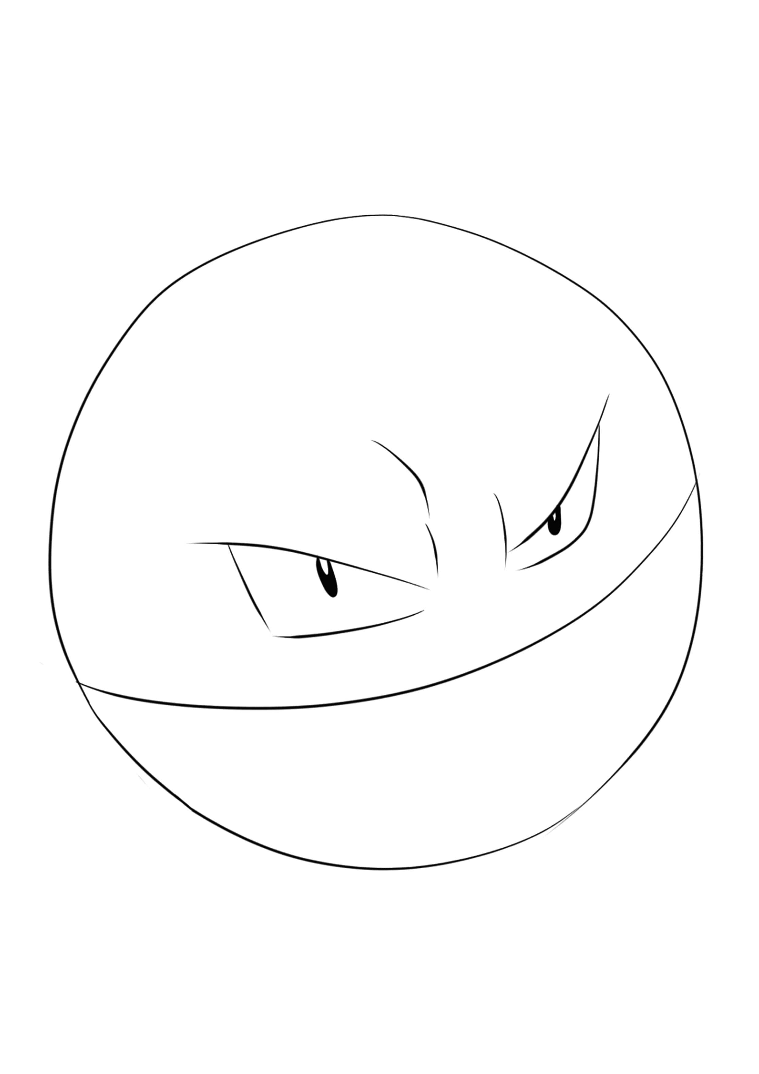 Electrode coloring page (A4) to print