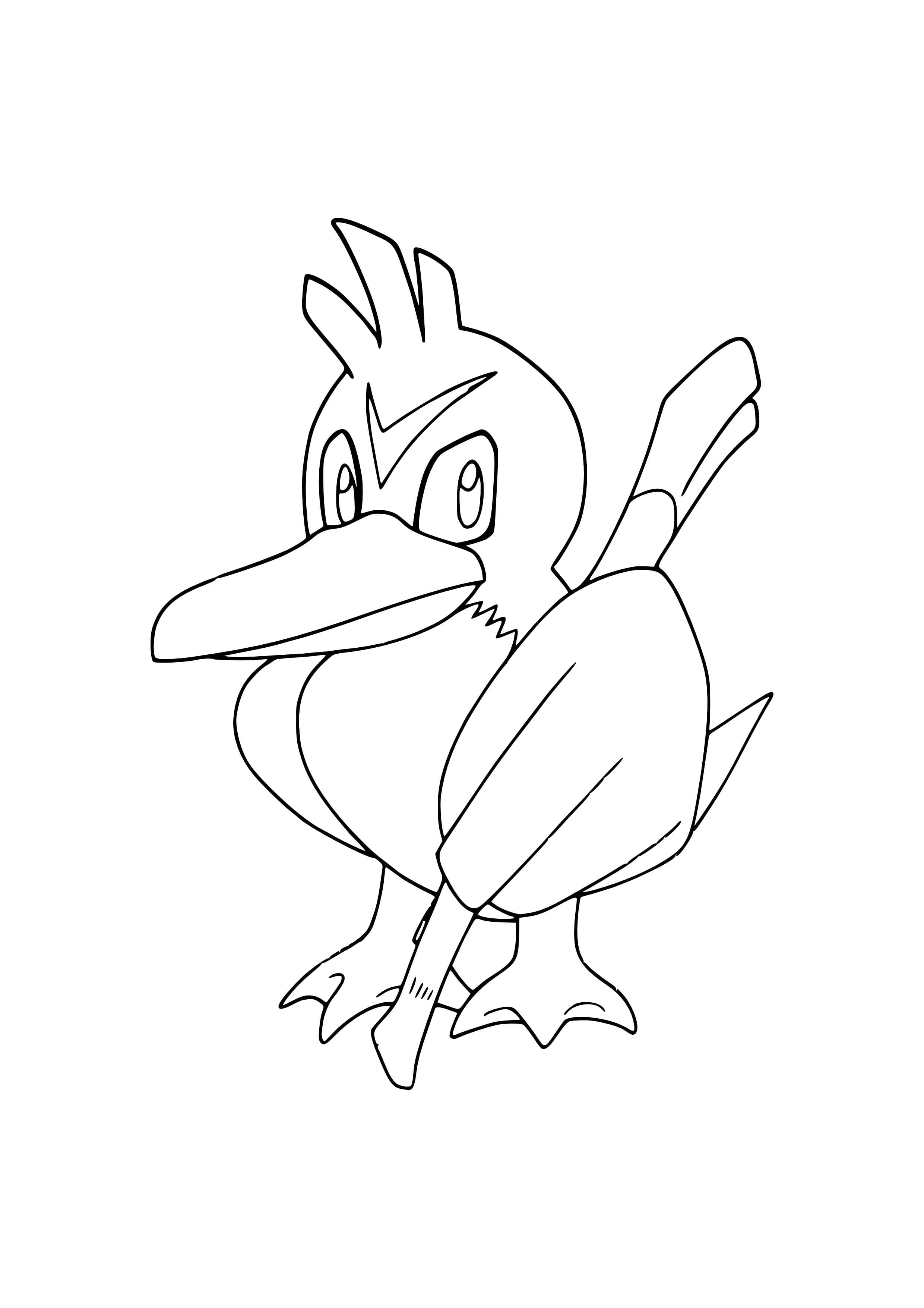 Farfetch'd coloring page (A4) to print