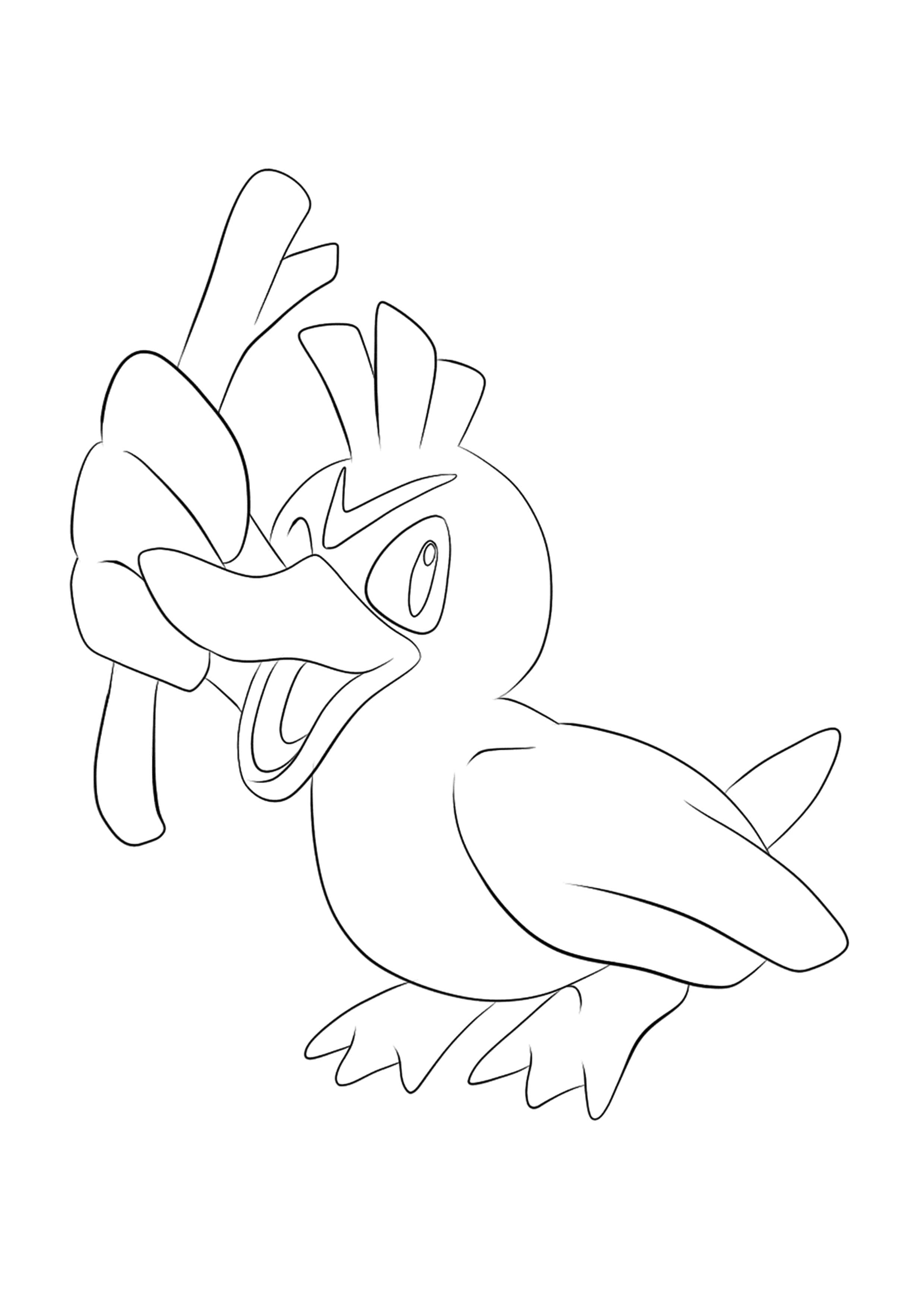 Farfetch'd coloring page (A4) to print