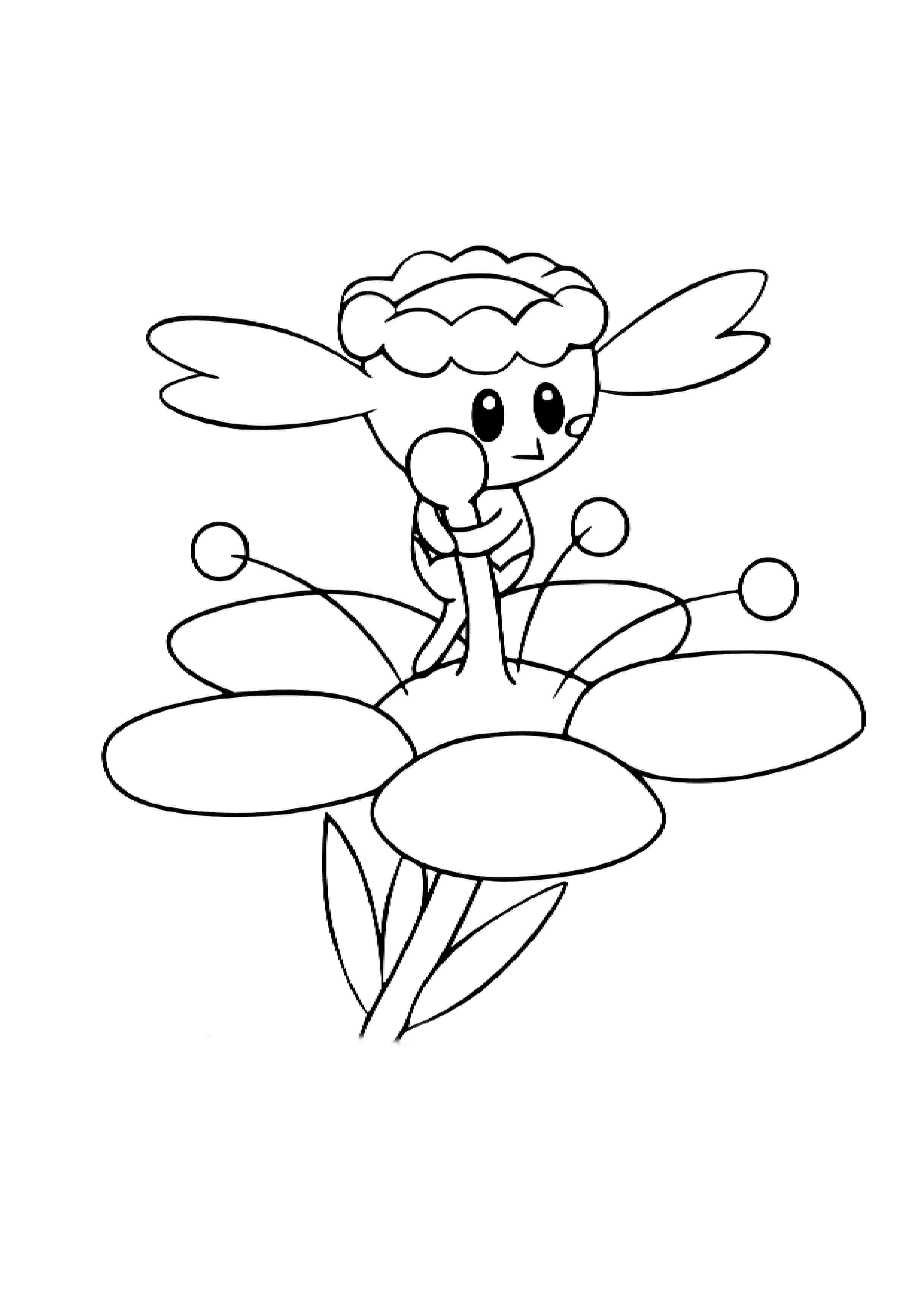 Flabébé coloring page (A4) to print
