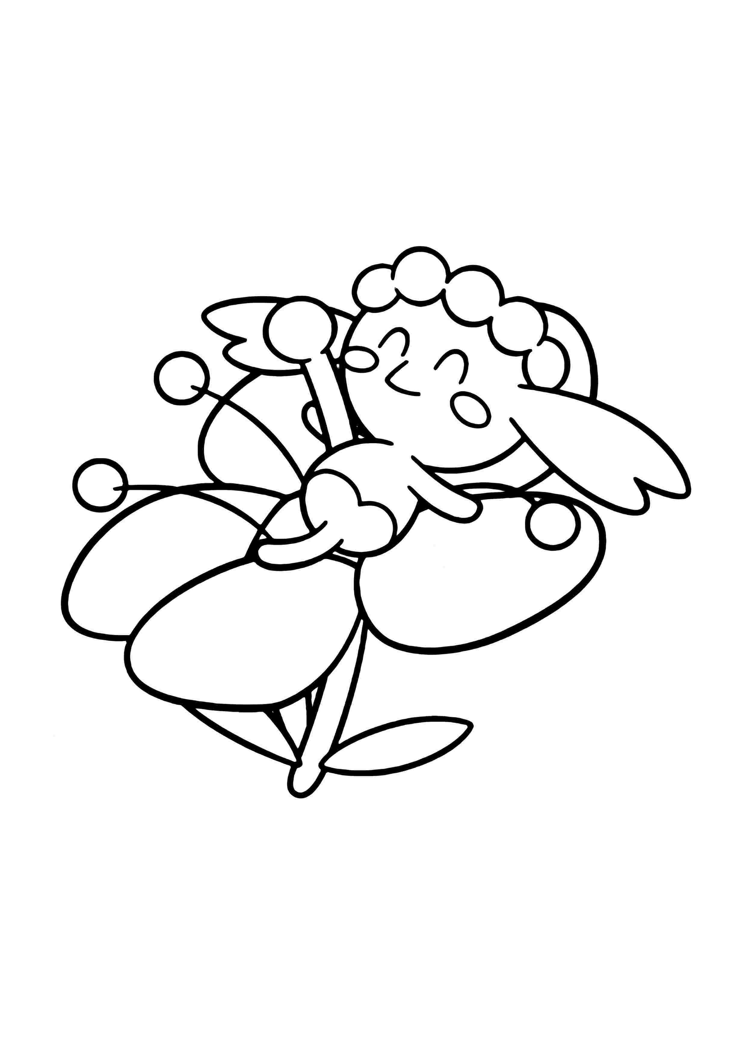 Flabébé coloring page (A4) to print