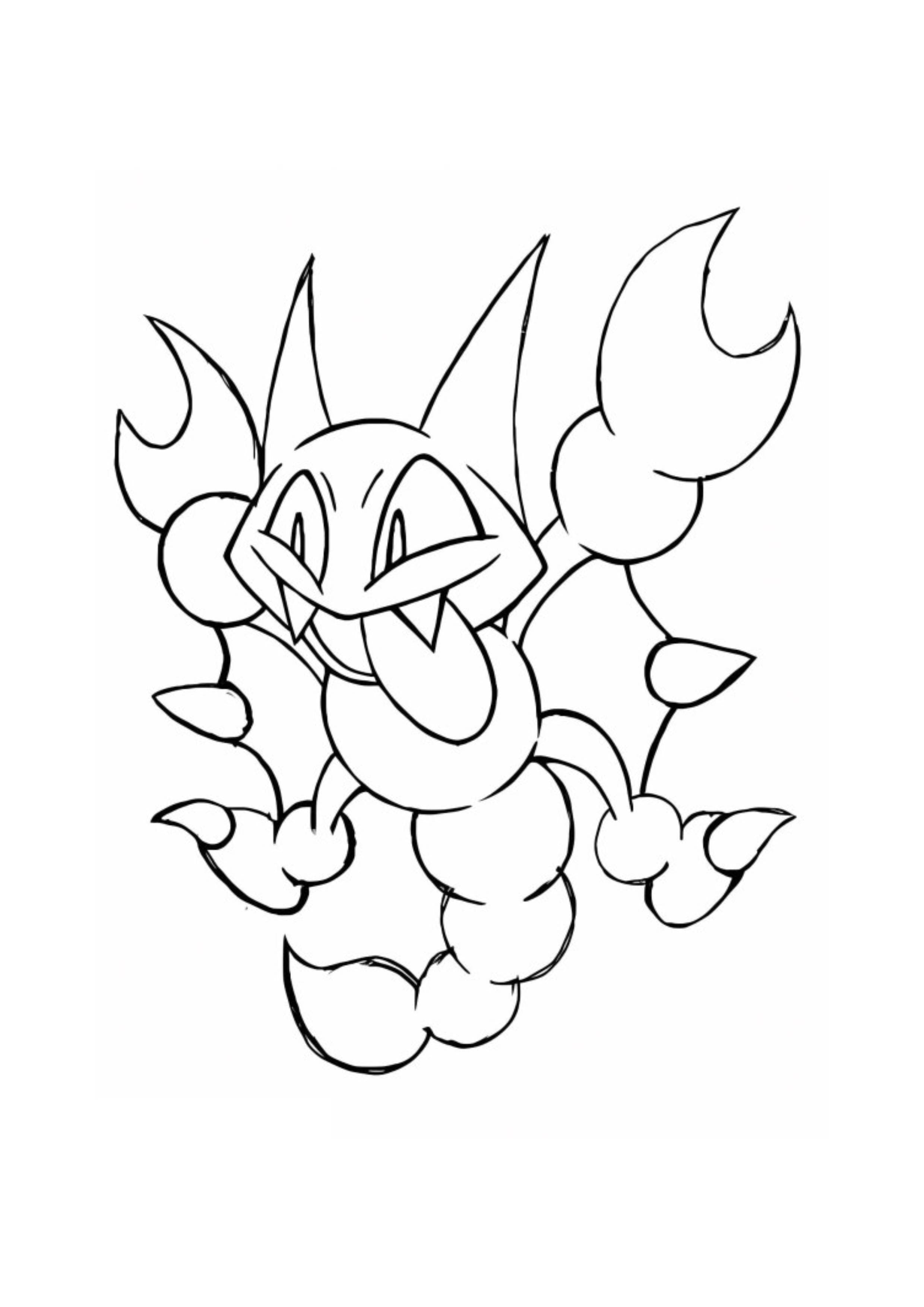 Gligar coloring page (A4) to print