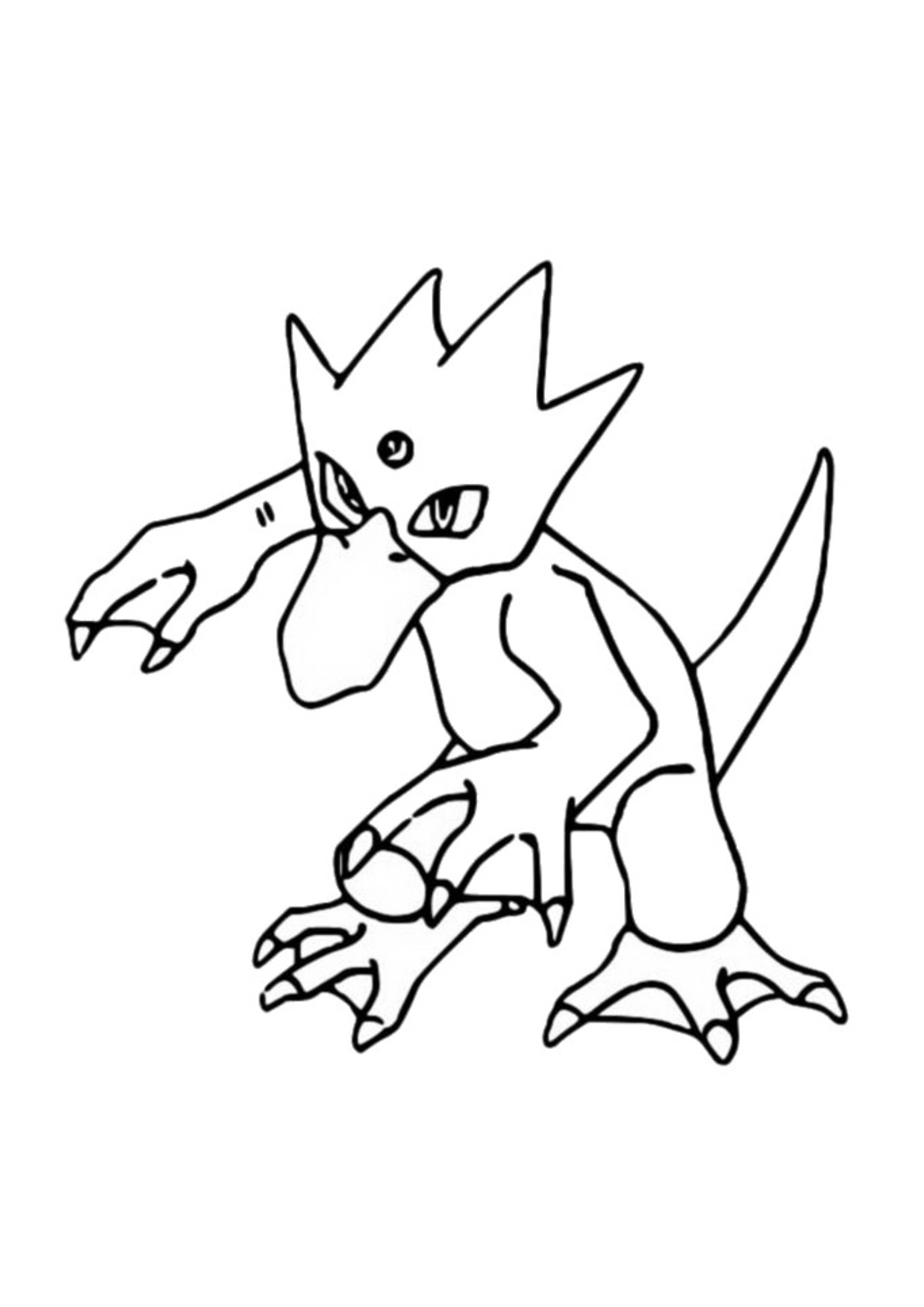 Golduck coloring page (A4) to print