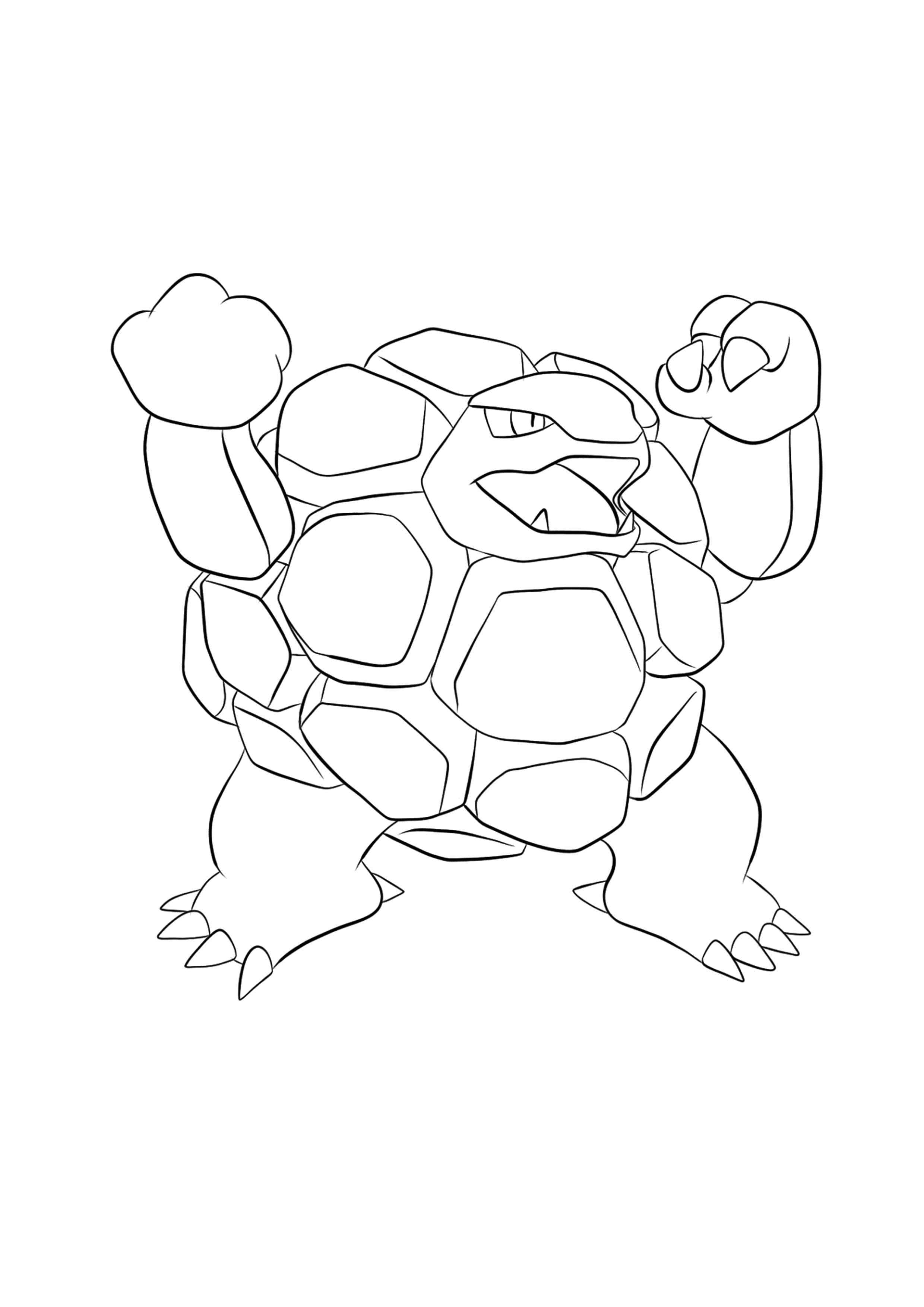 Golem coloring page (A4) to print