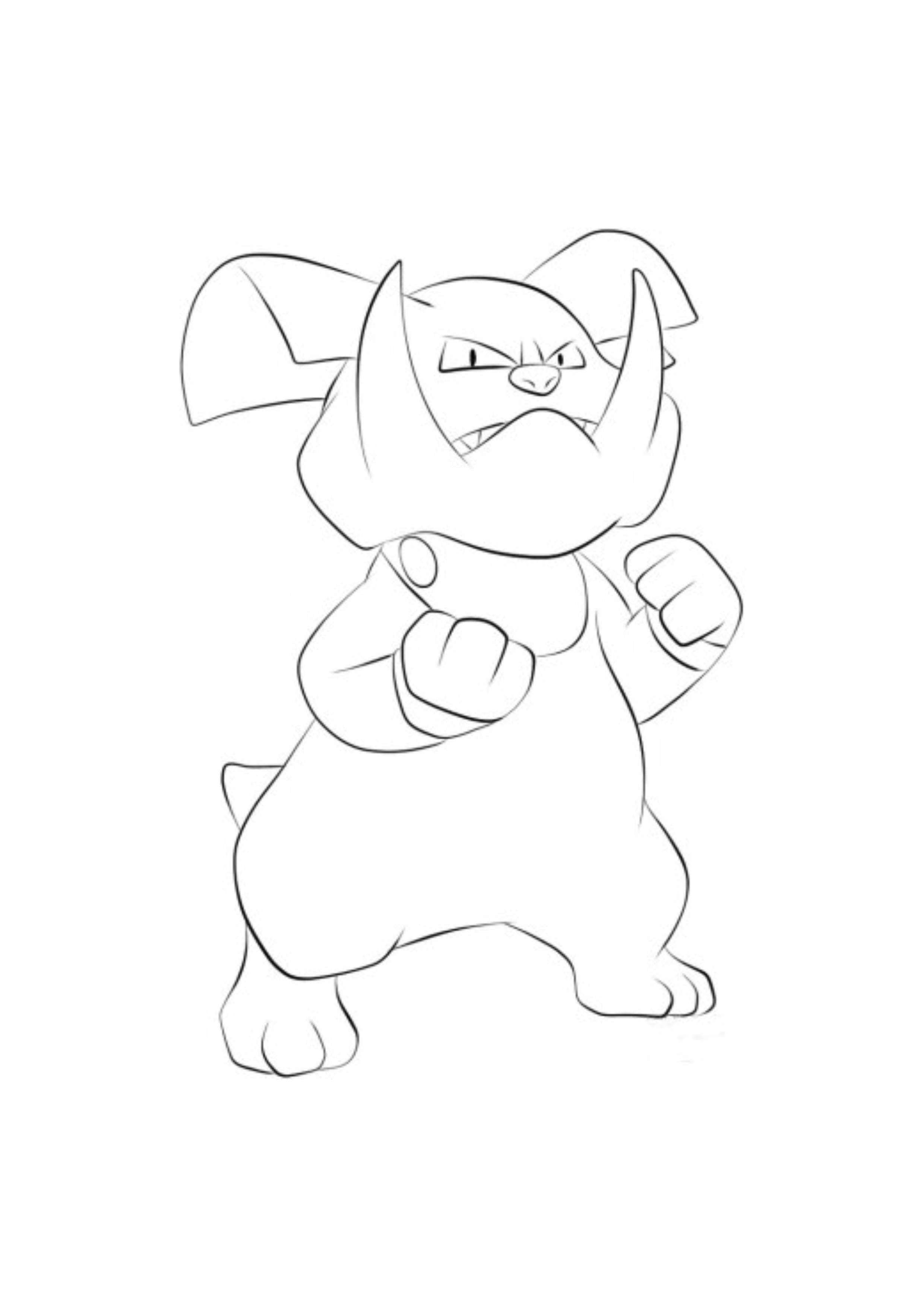 Granbull coloring page (A4) to print