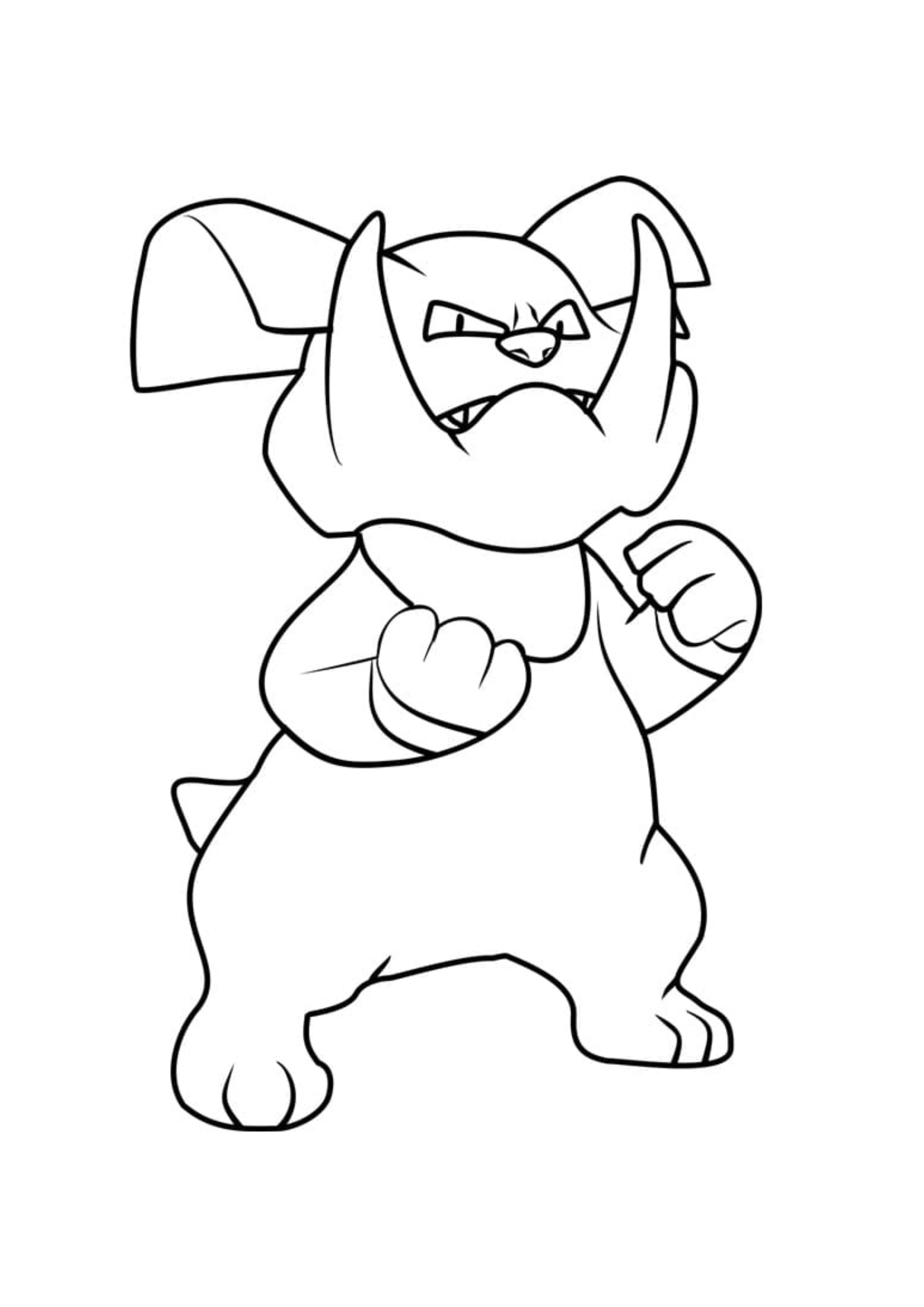 Granbull coloring page (A4) to print