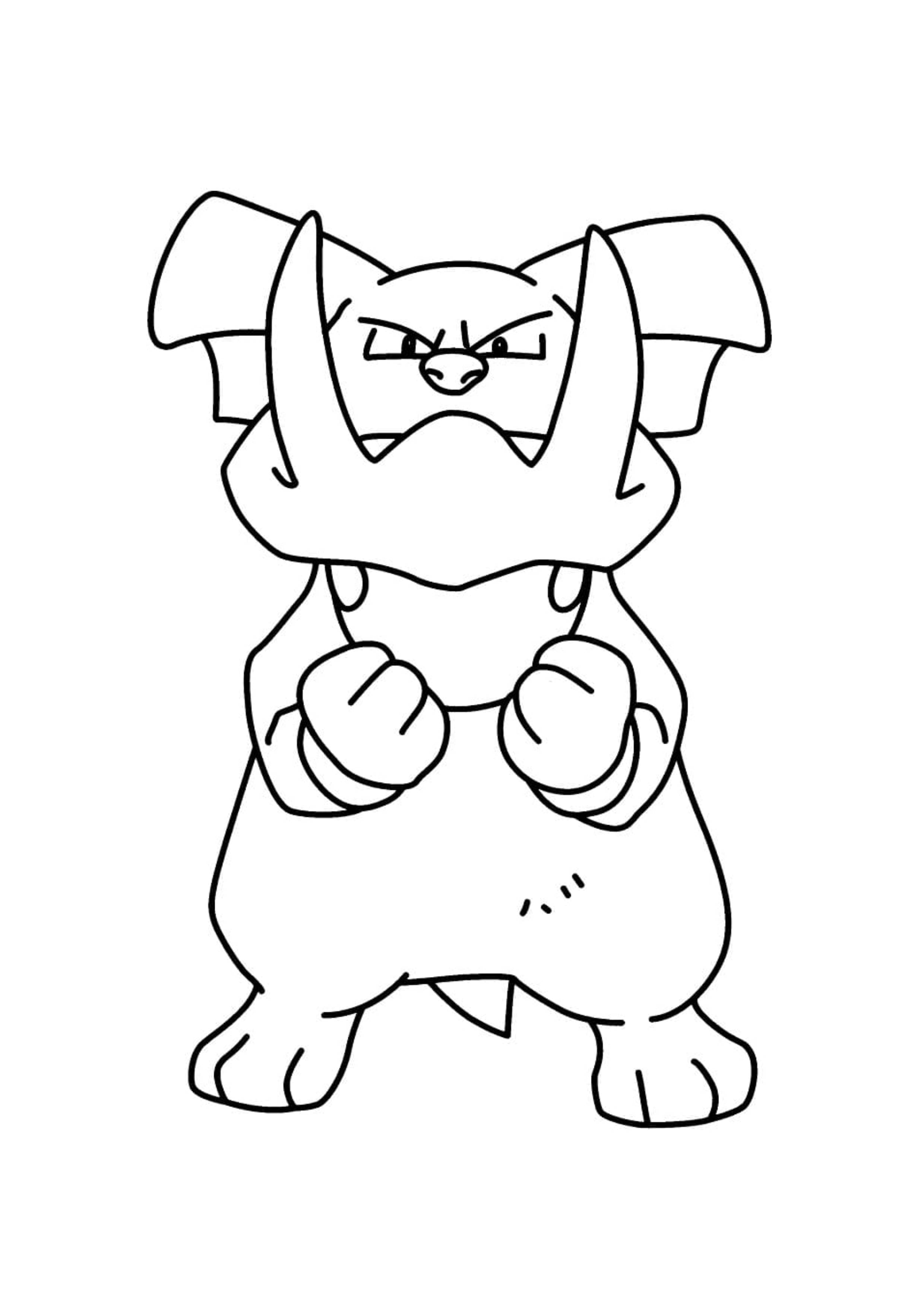 Granbull coloring page (A4) to print