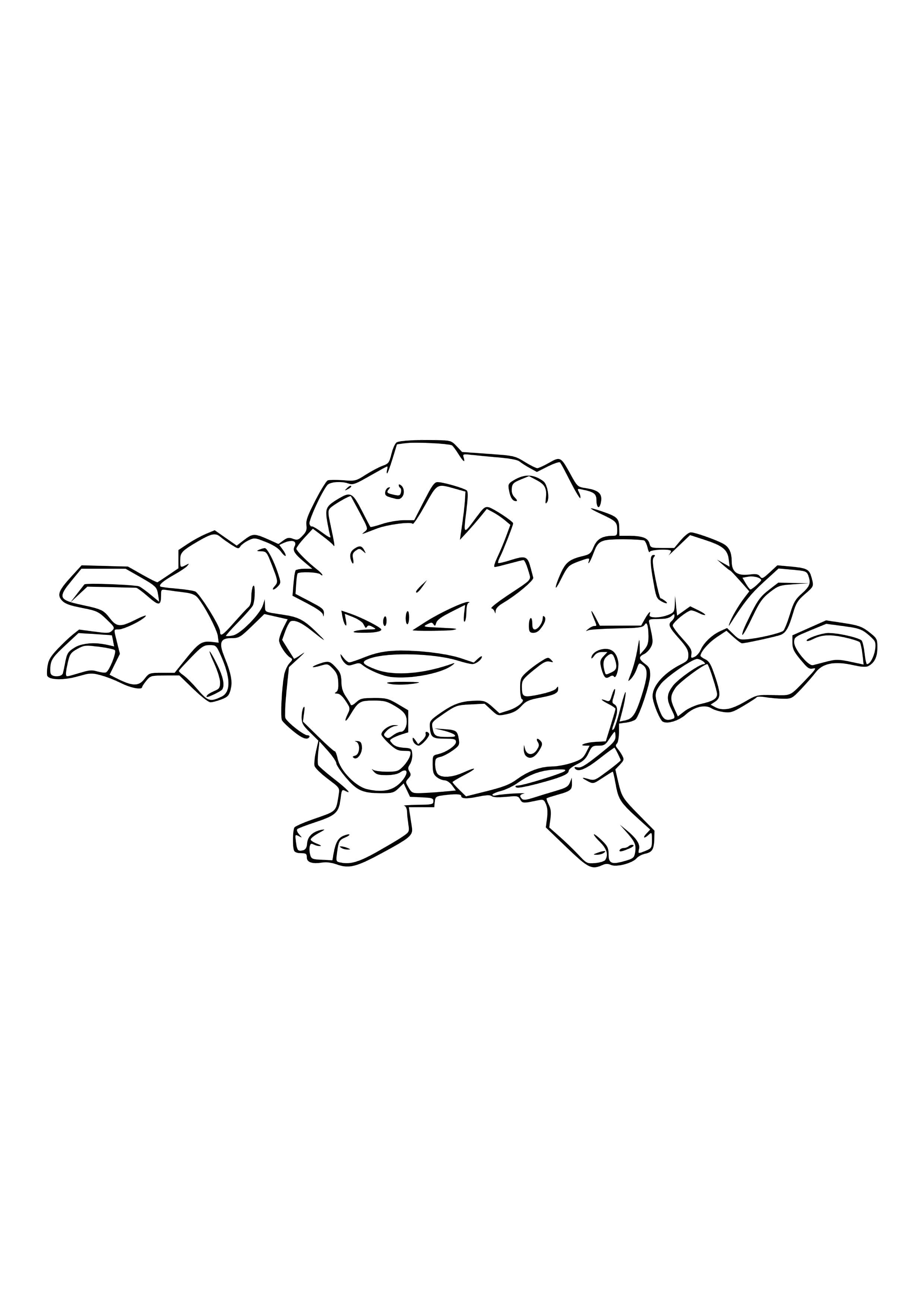 Graveler coloring page (A4) to print