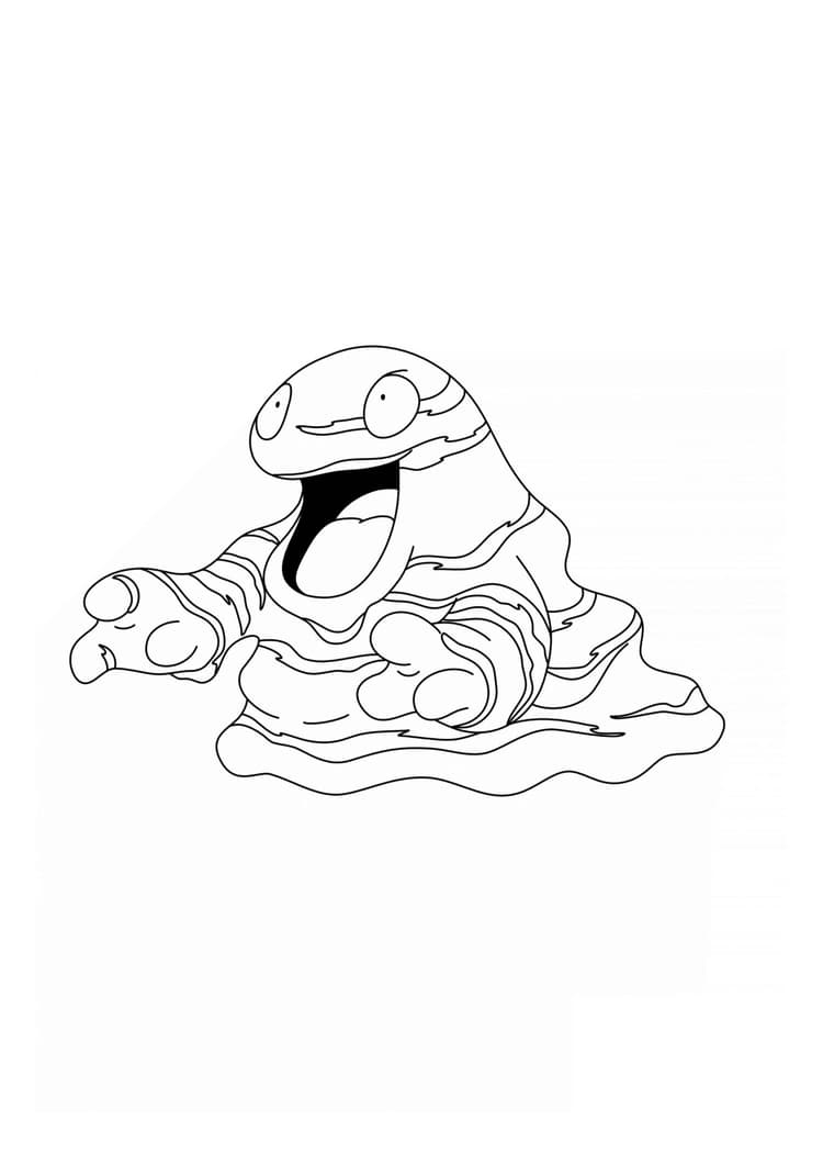 Grimer coloring page (A4) to print