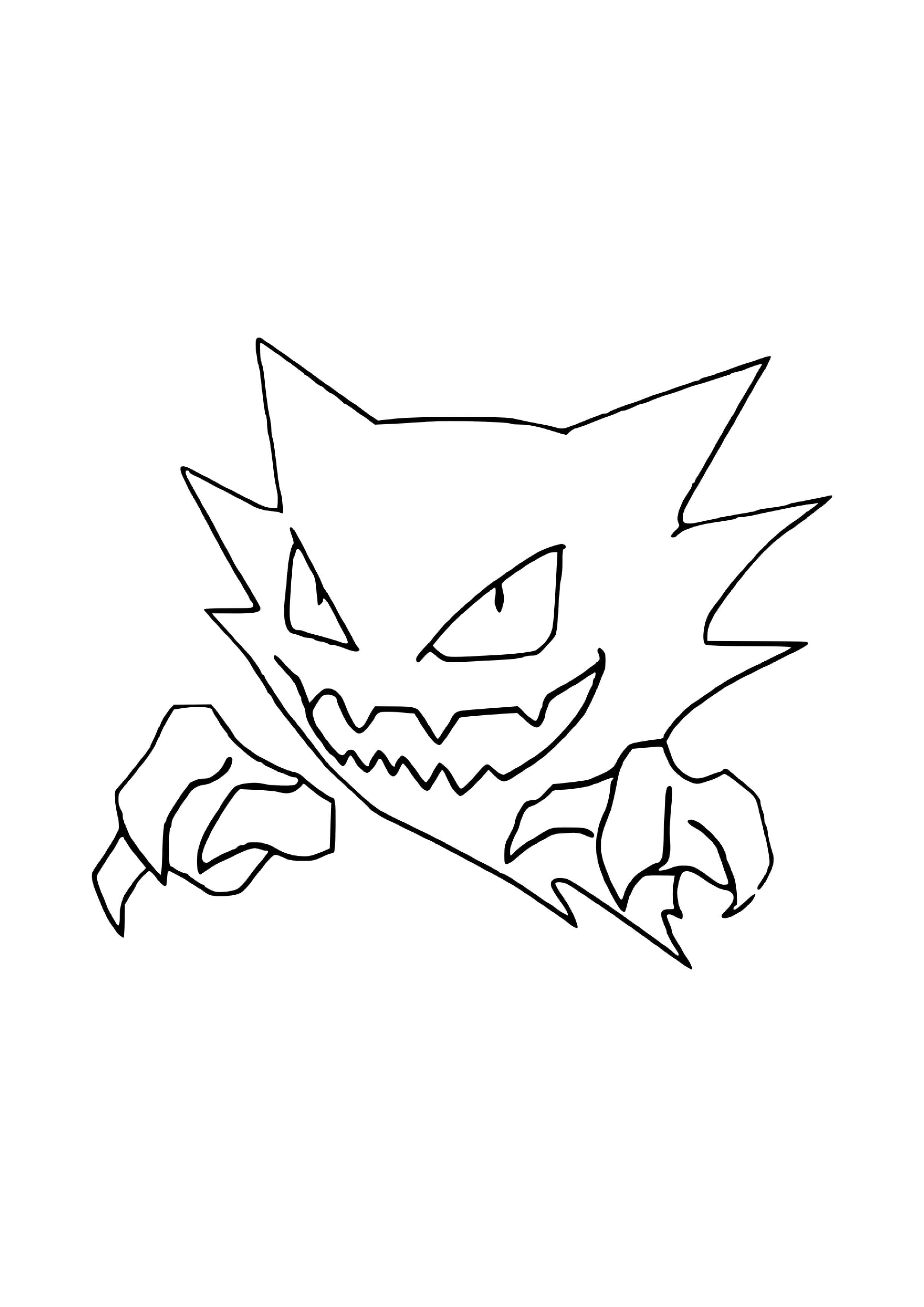 Haunter coloring page (A4) to print