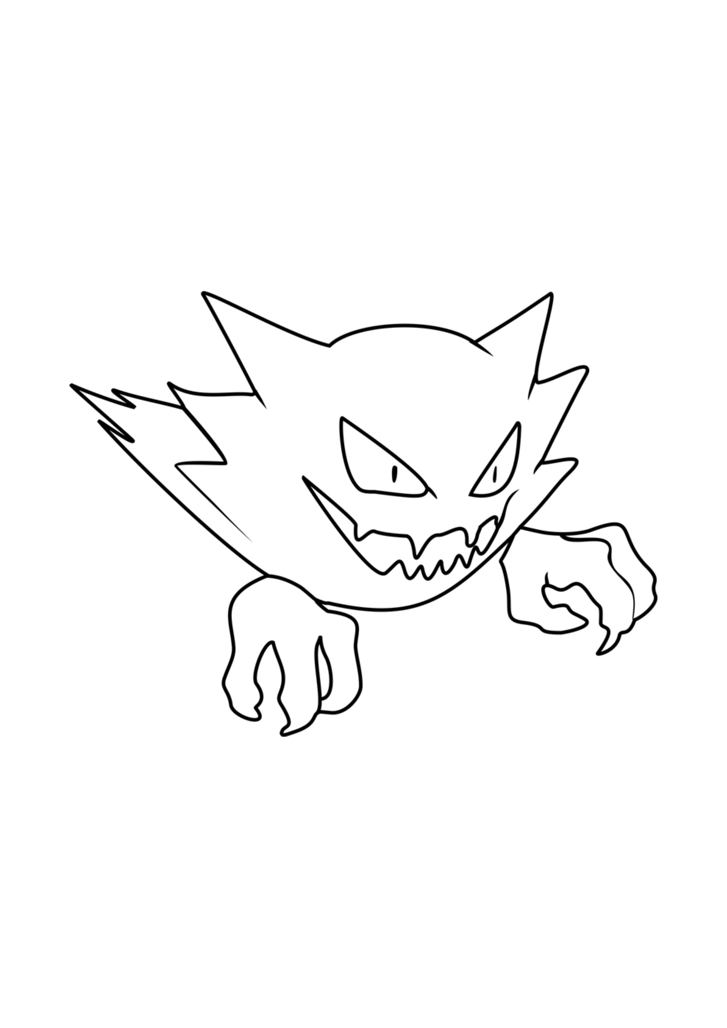 Haunter coloring page (A4) to print