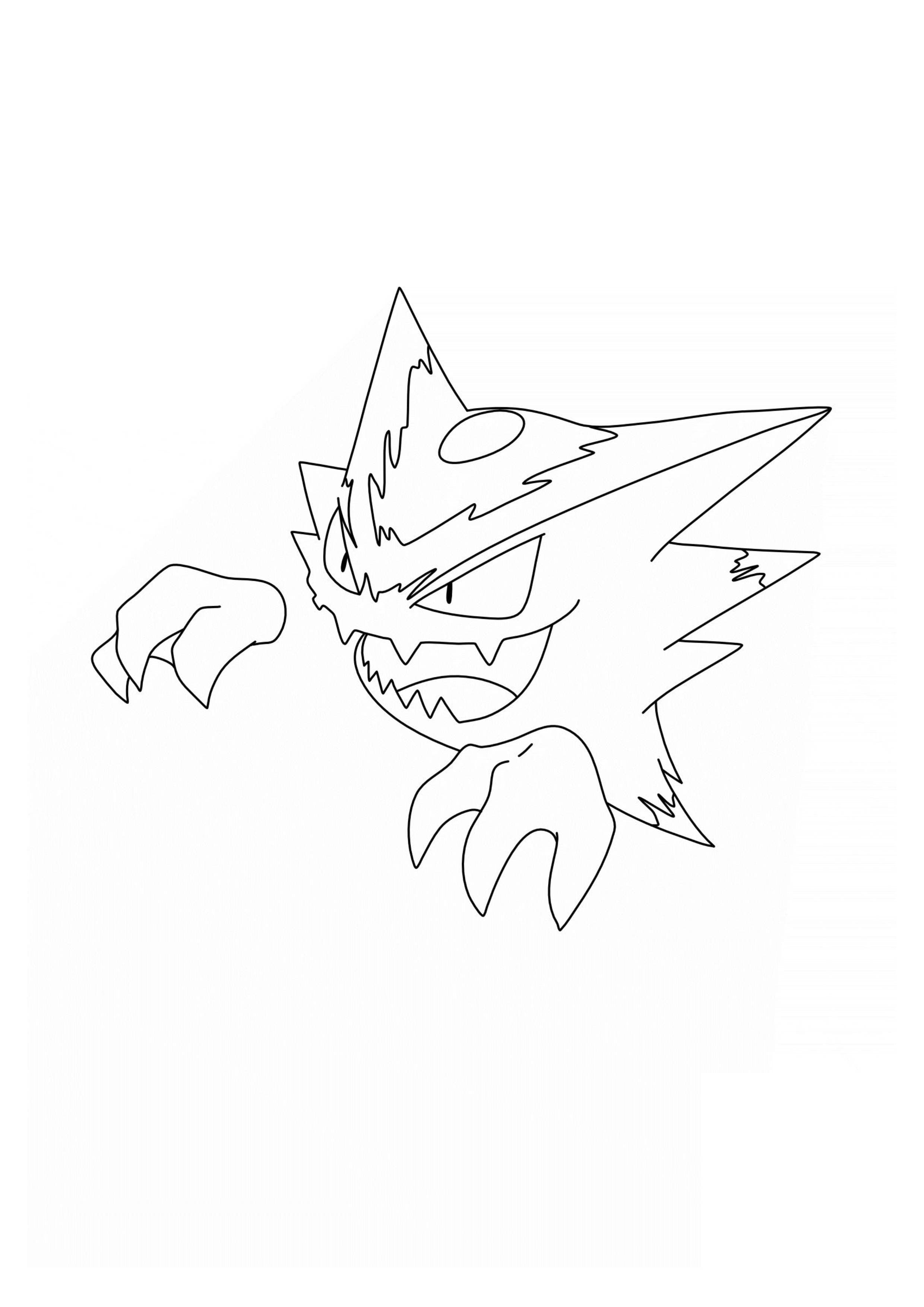 Haunter coloring page (A4) to print