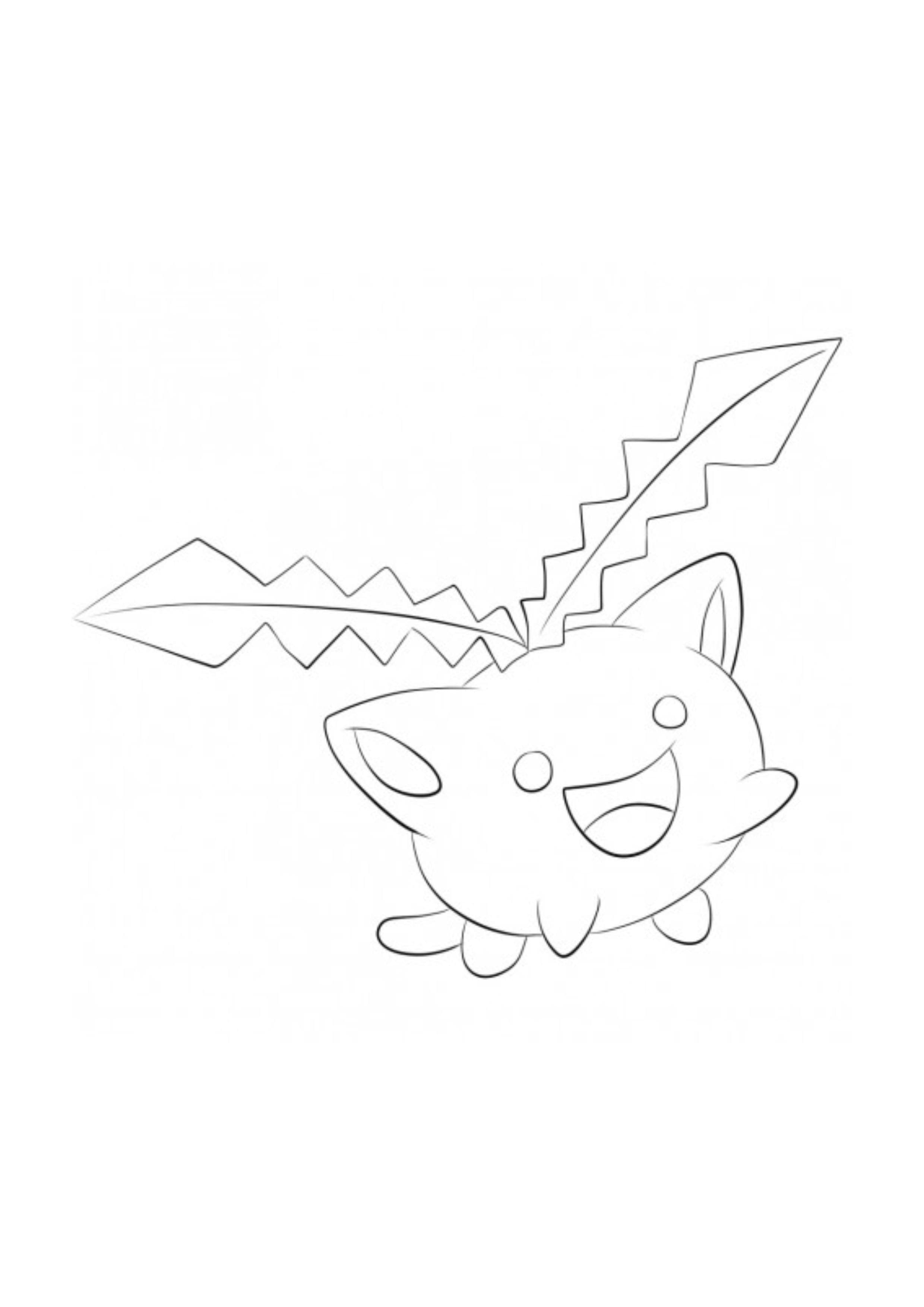 Hoppip coloring page (A4) to print