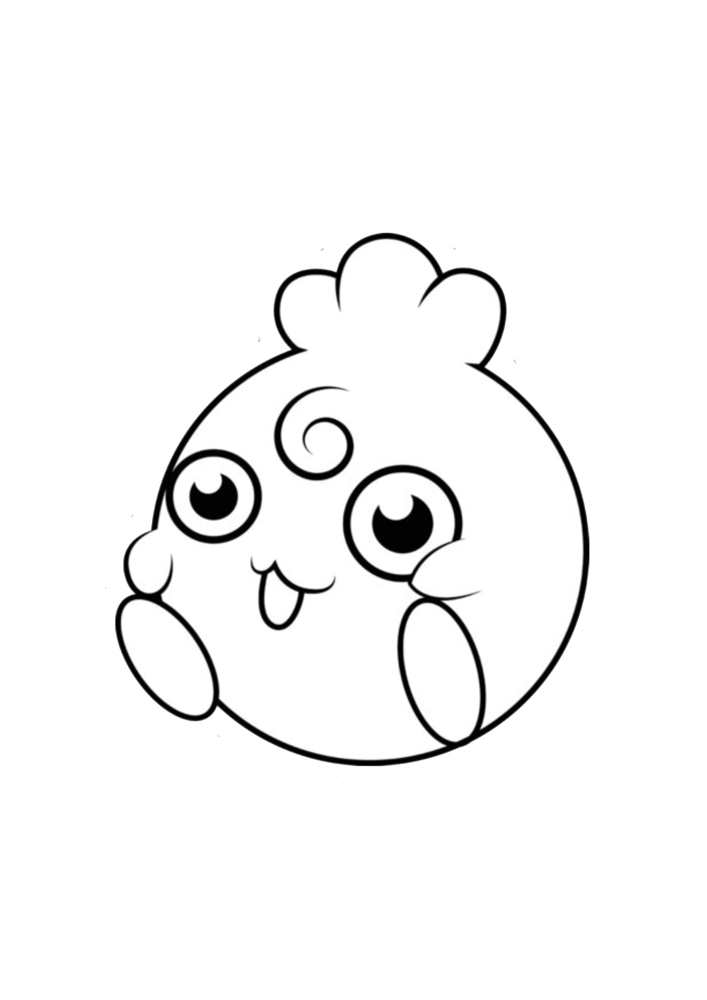 Igglybuff coloring page (A4) to print