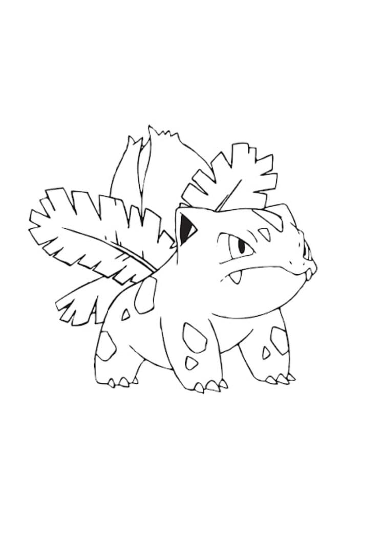 Ivysaur coloring page (A4) to print