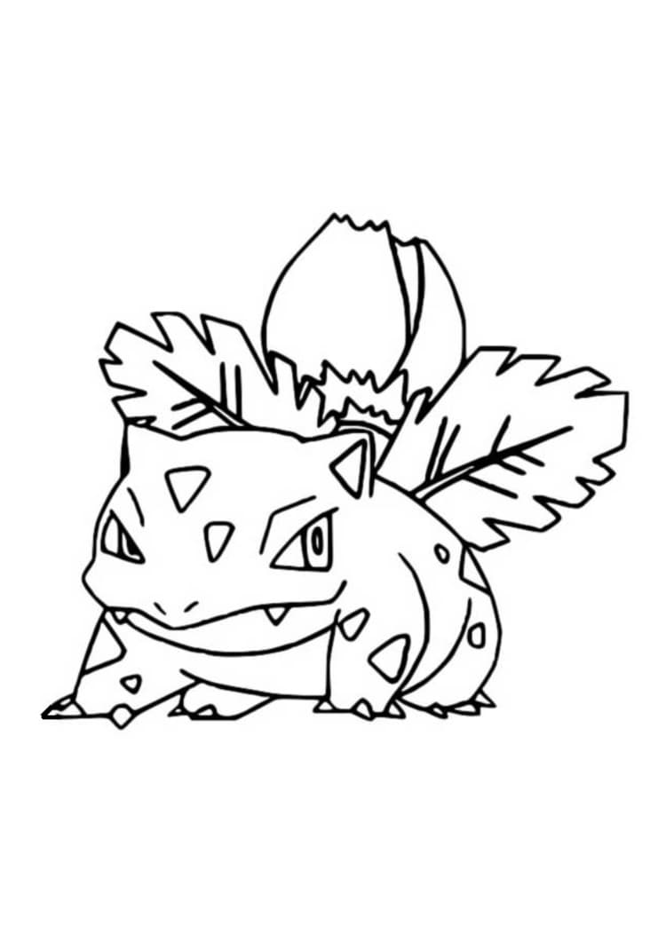 Ivysaur coloring page (A4) to print