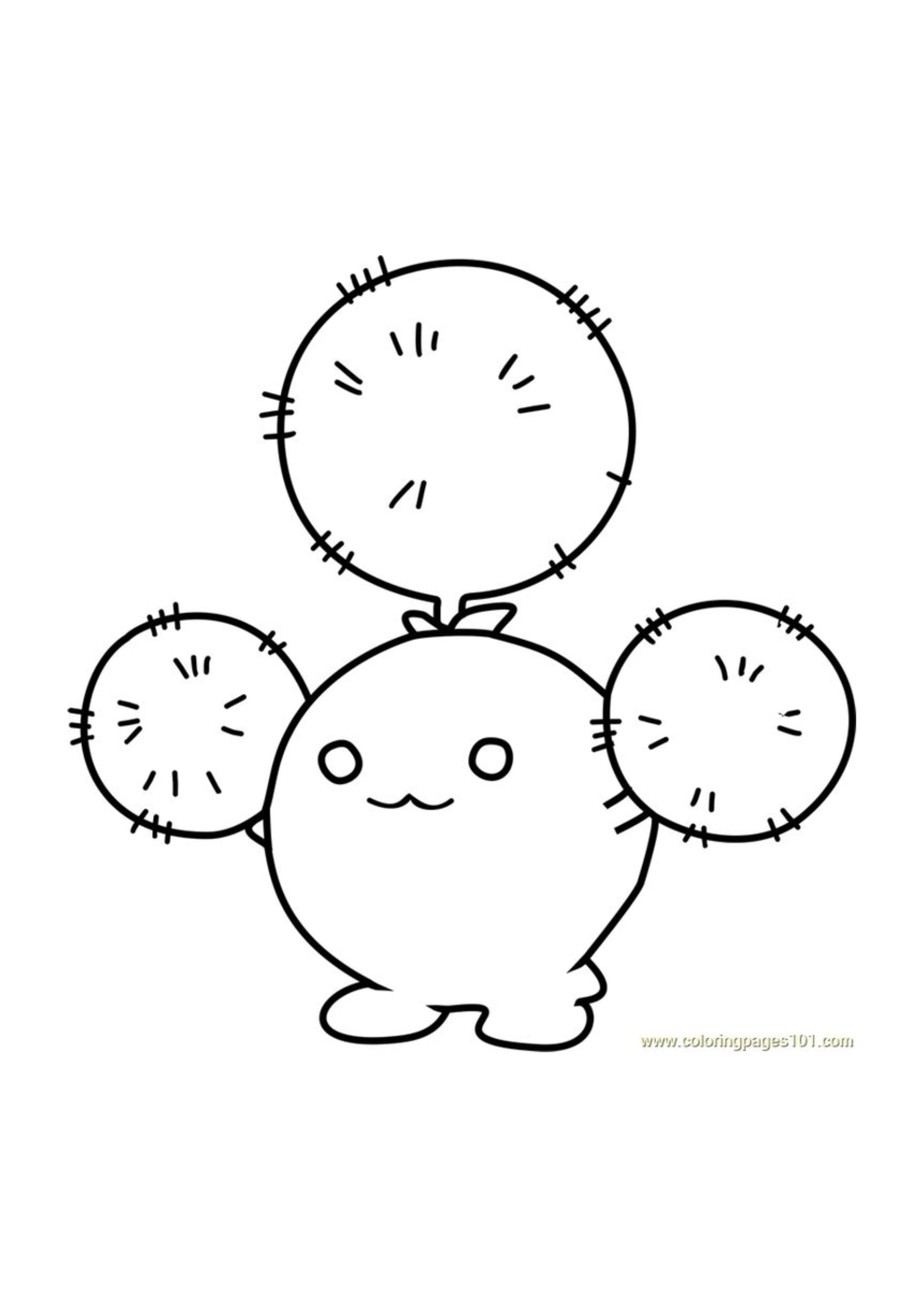 Jumpluff coloring page (A4) to print