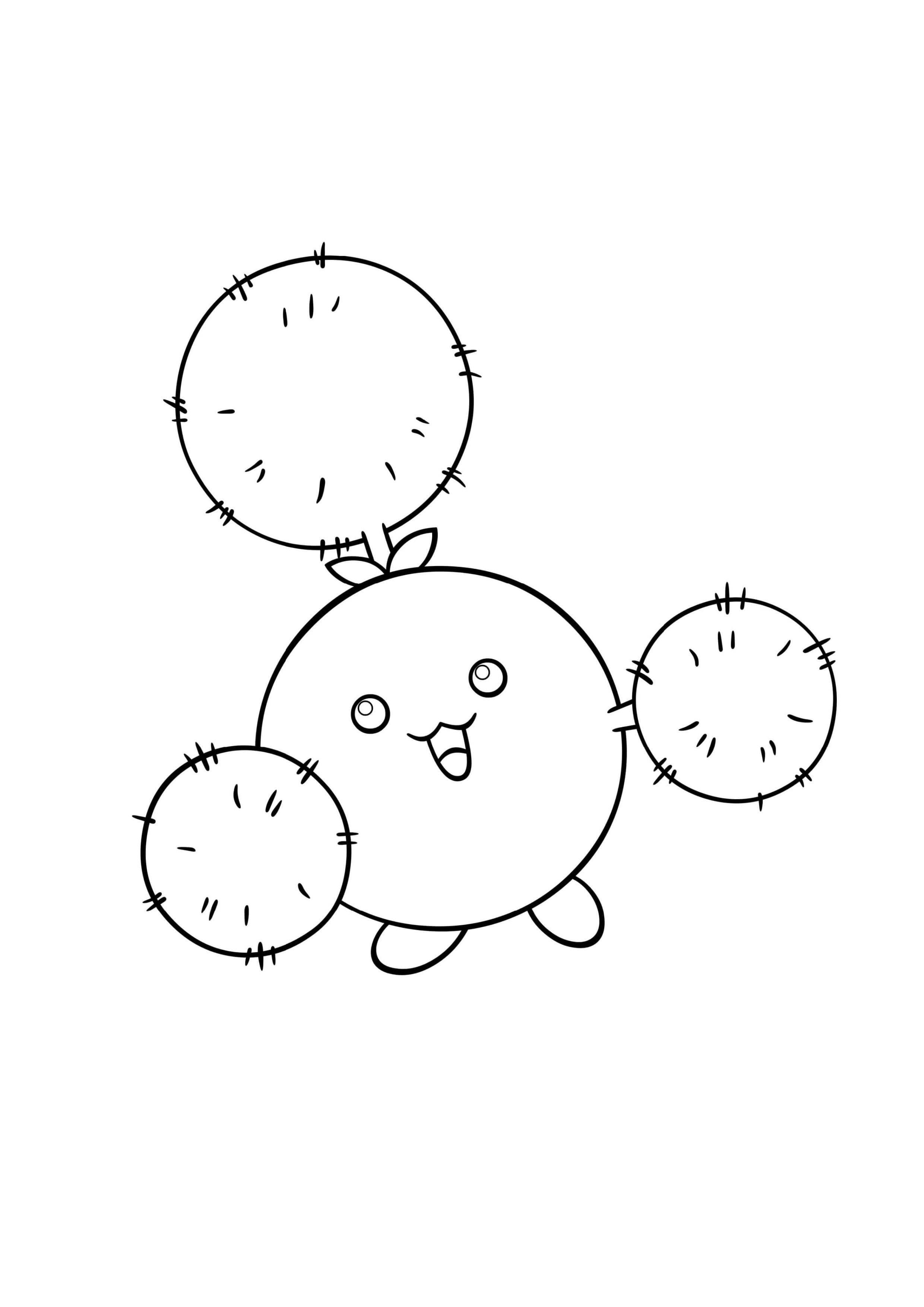 Jumpluff coloring page (A4) to print