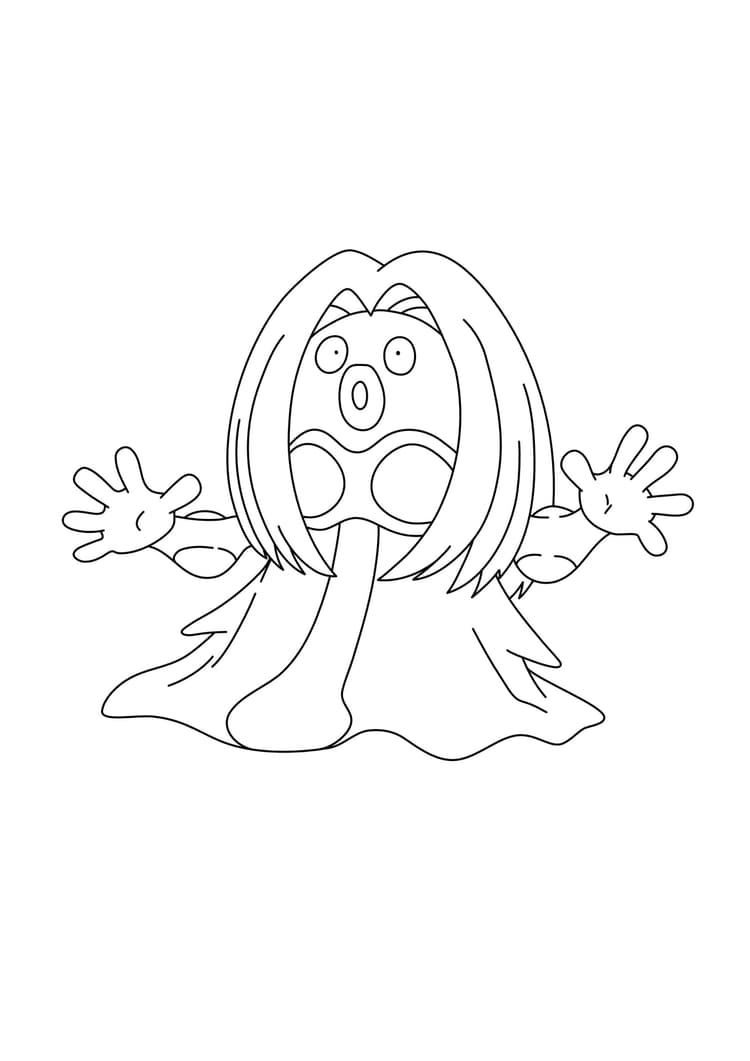 Jynx coloring page (A4) to print
